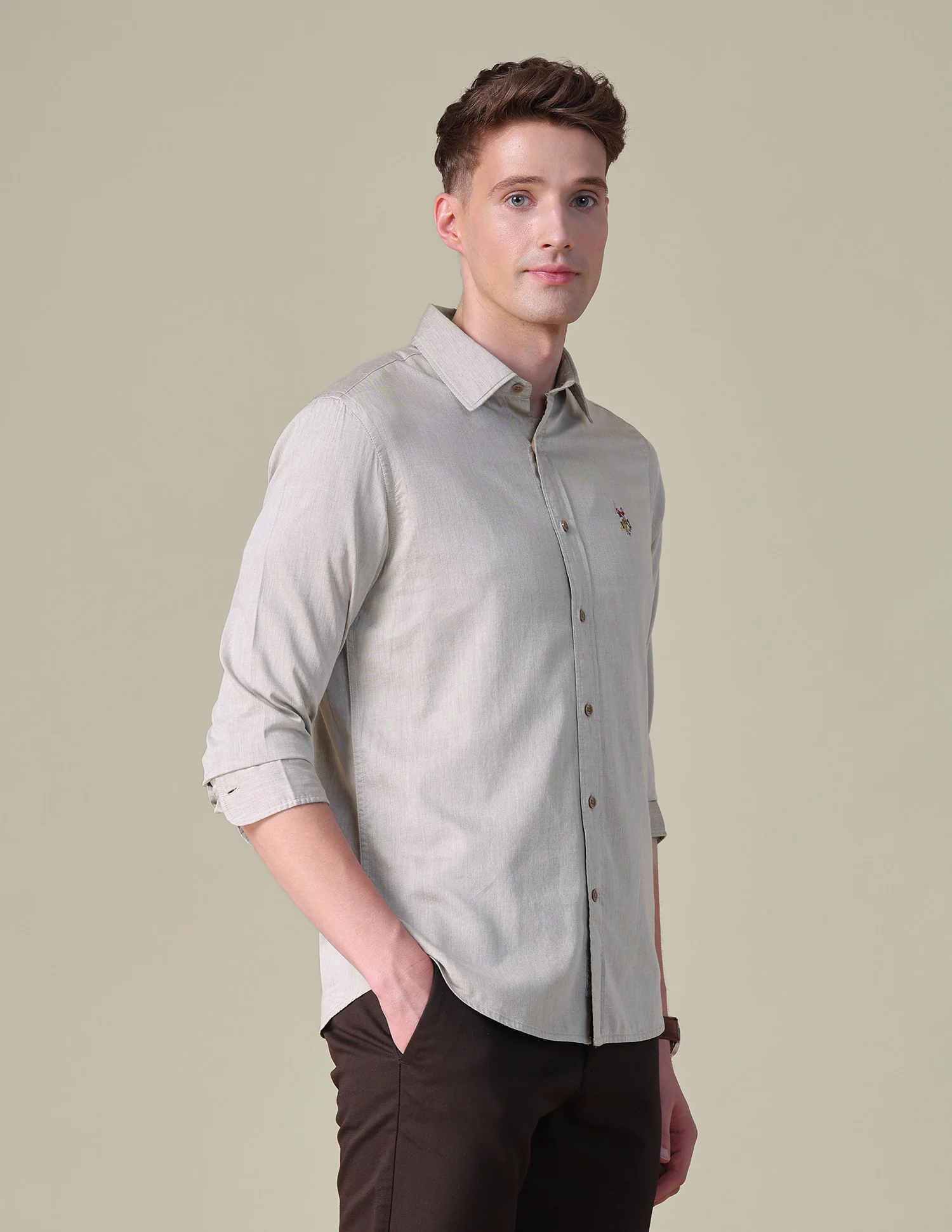 Twill Tailored Fit Shirt - Image 4
