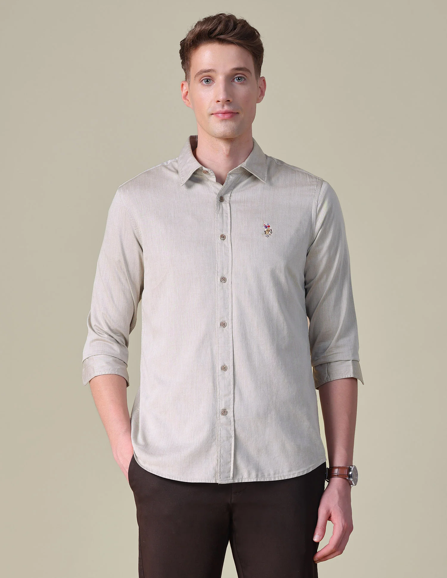Twill Tailored Fit Shirt - Image 6