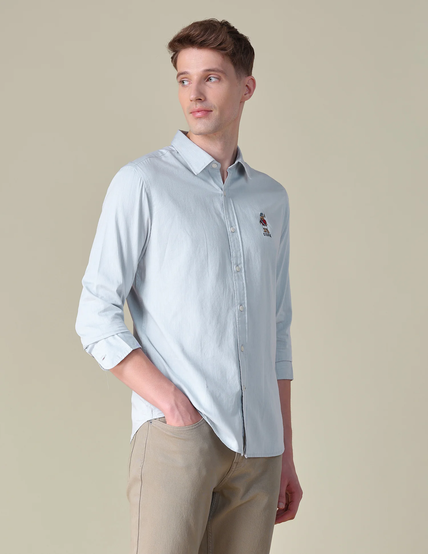 Twill Tailored Fit Shirt - Image 4