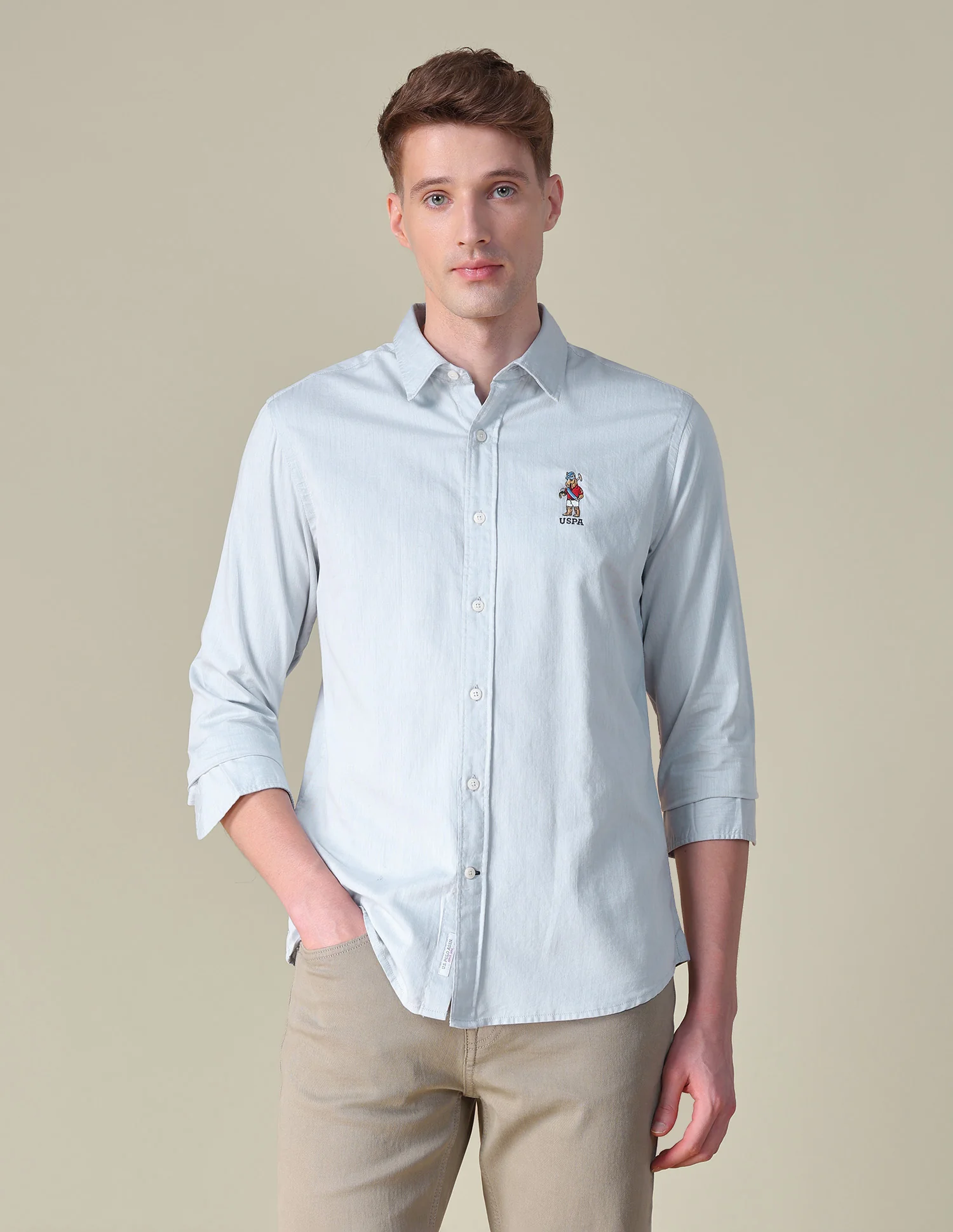 Twill Tailored Fit Shirt - Image 6
