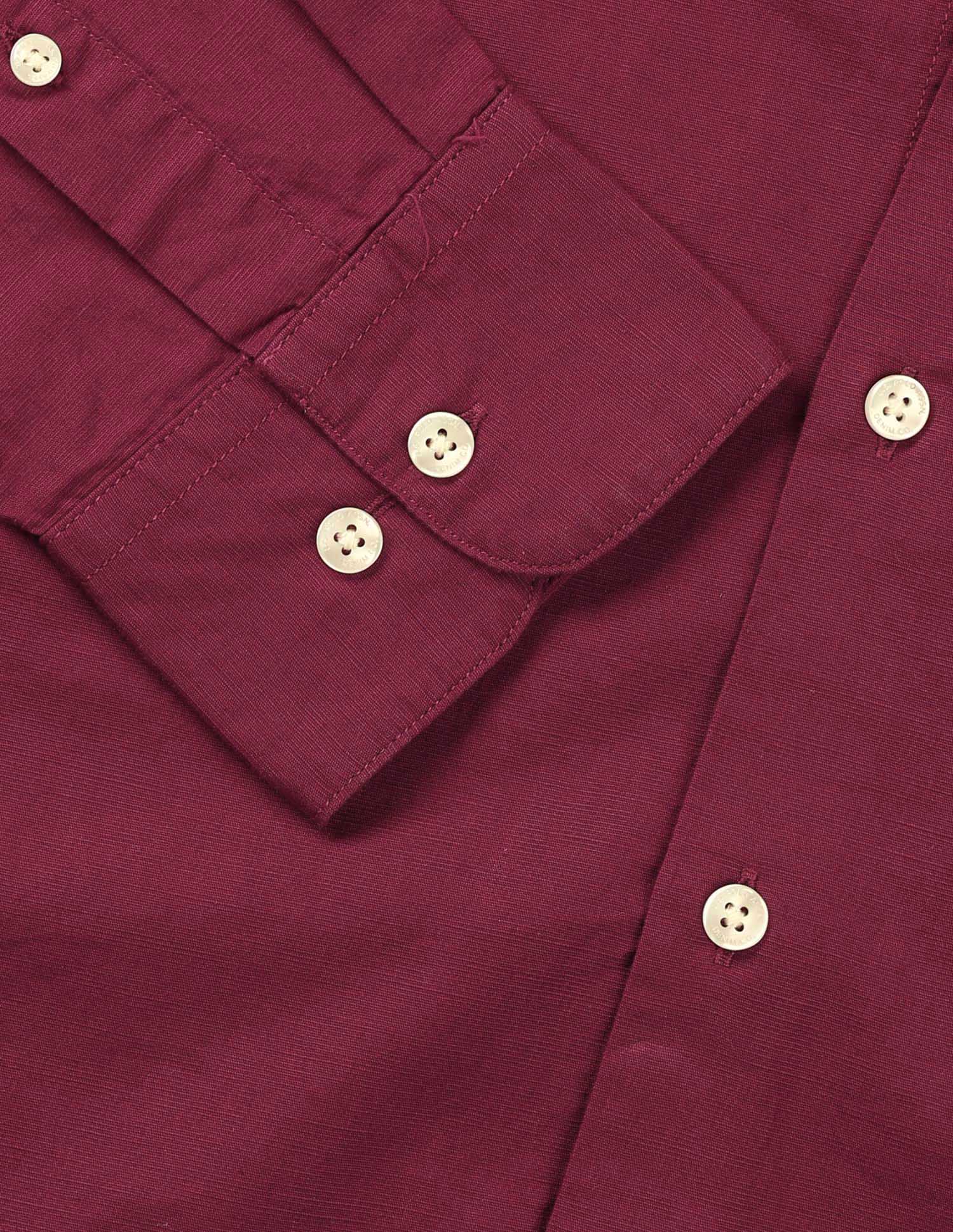 Twill Tailored Fit Solid Shirt - Image 8