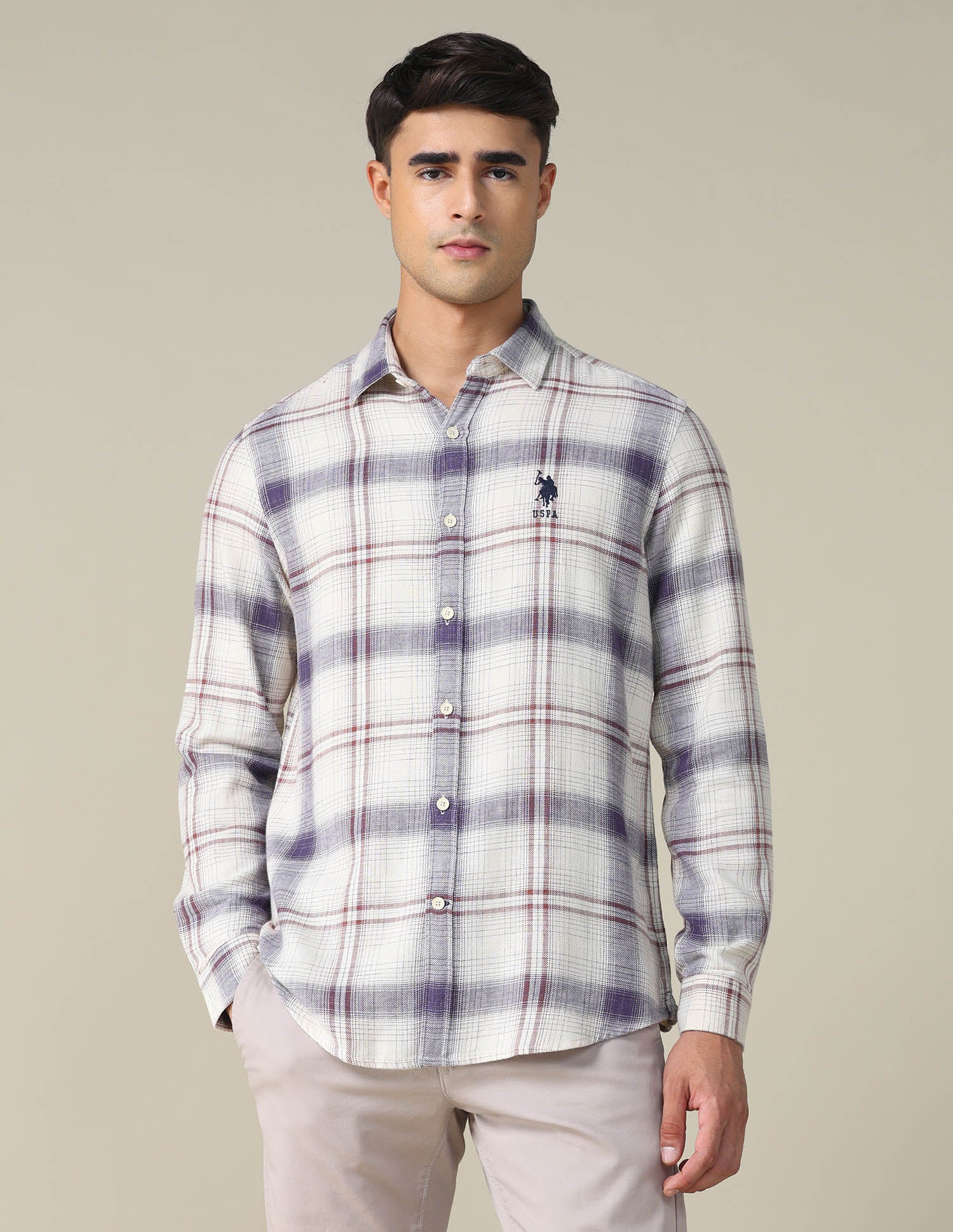 Twill Tartan Checked Shirt - Image 6