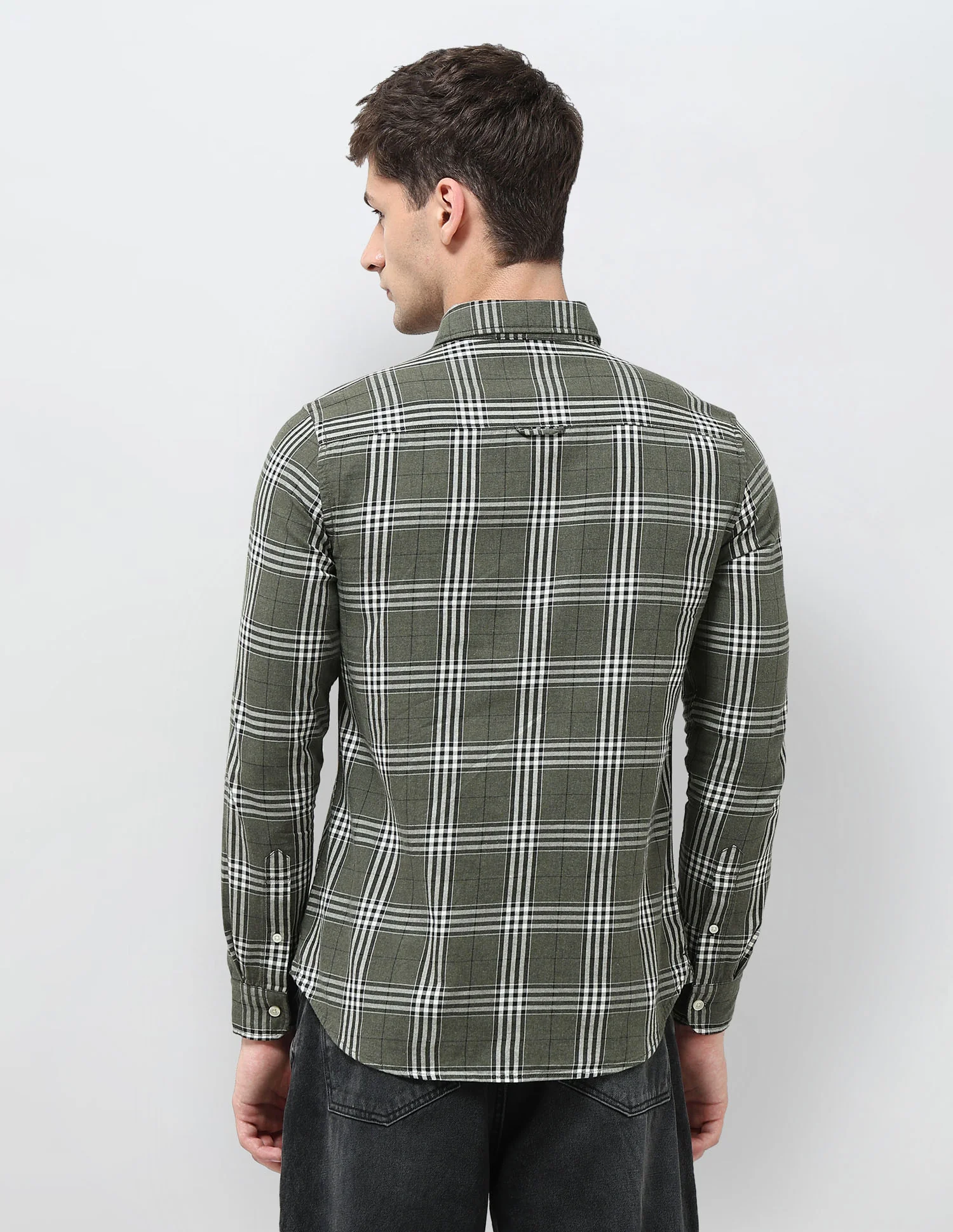 Twill Tartan Checked Shirt - Image 5