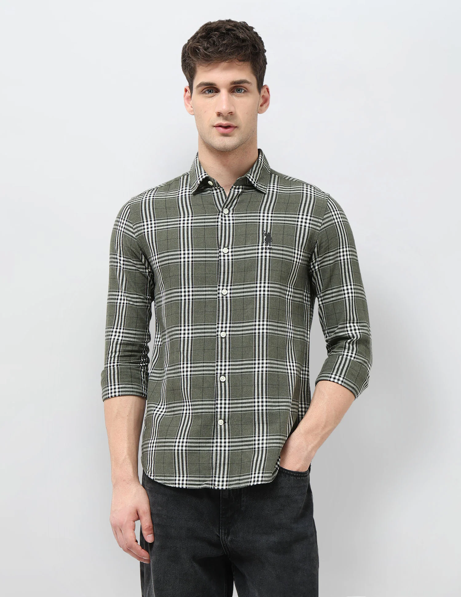 Twill Tartan Checked Shirt - Image 6
