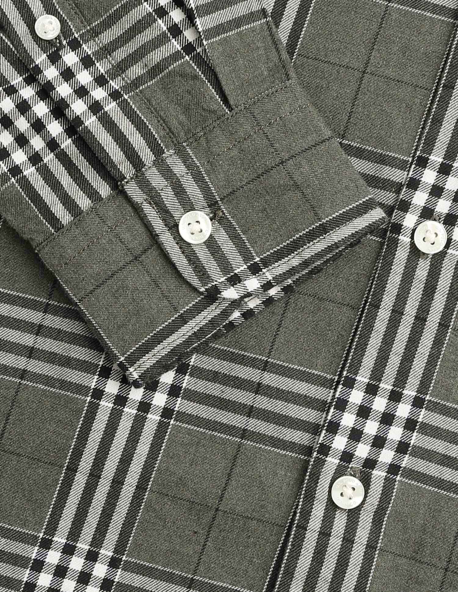 Twill Tartan Checked Shirt - Image 8