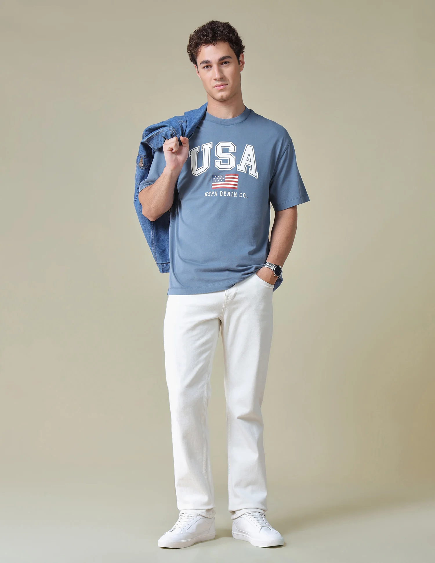 Typographic Brand Printed Relaxed Fit T-Shirt - Image 3