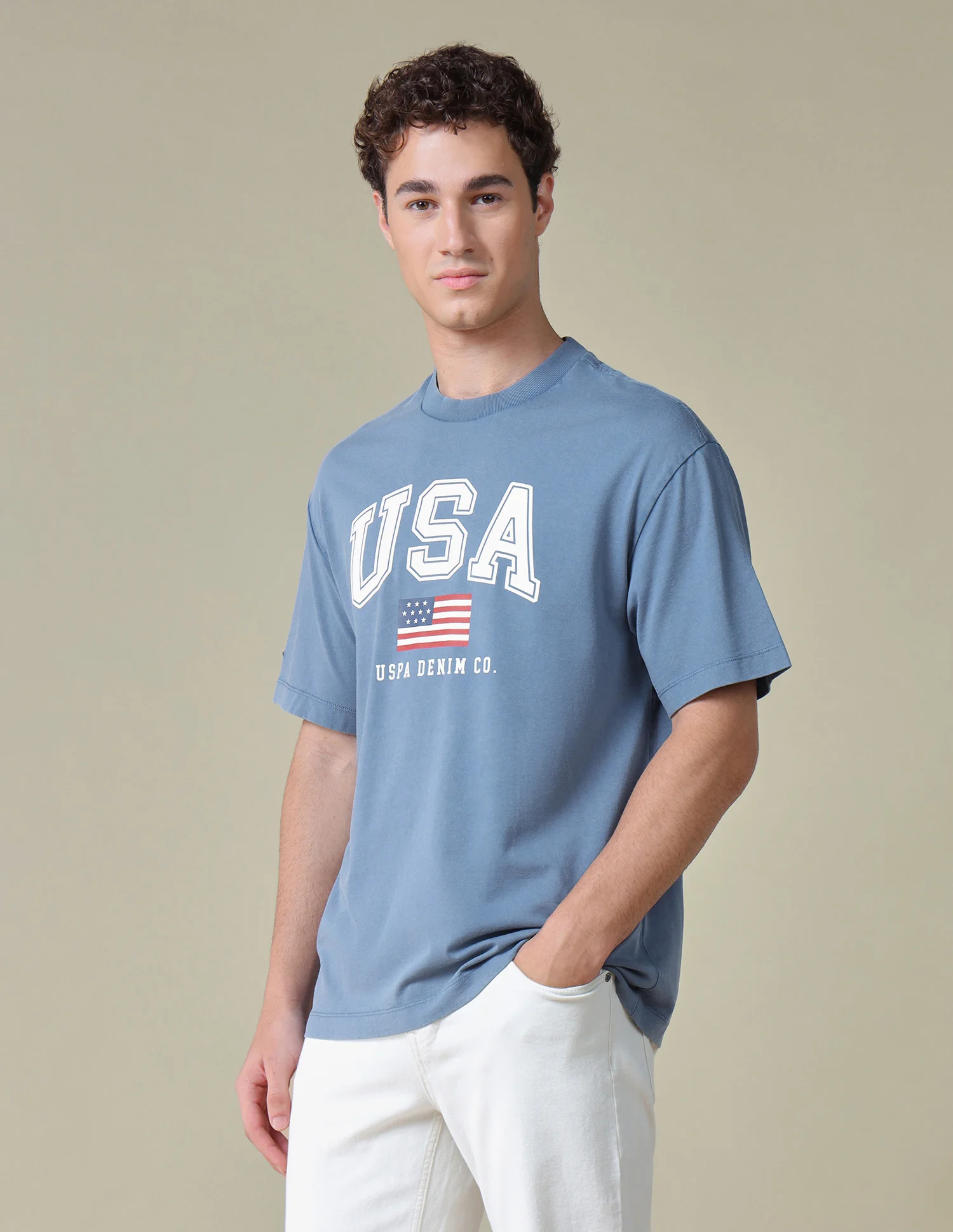 Typographic Brand Printed Relaxed Fit T-Shirt - Image 4