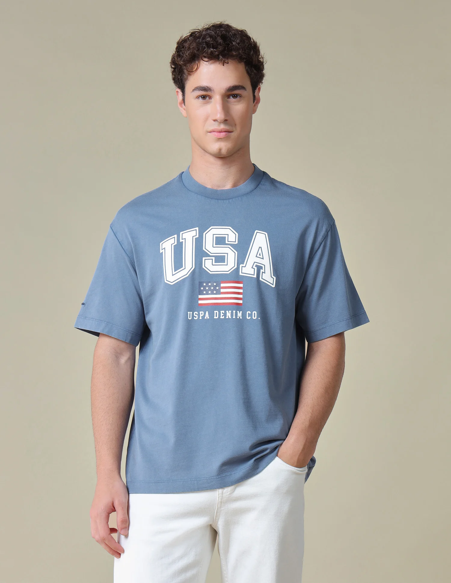 Typographic Brand Printed Relaxed Fit T-Shirt - Image 6