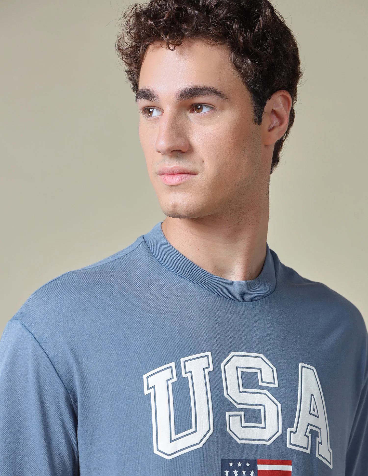 Typographic Brand Printed Relaxed Fit T-Shirt - Image 7