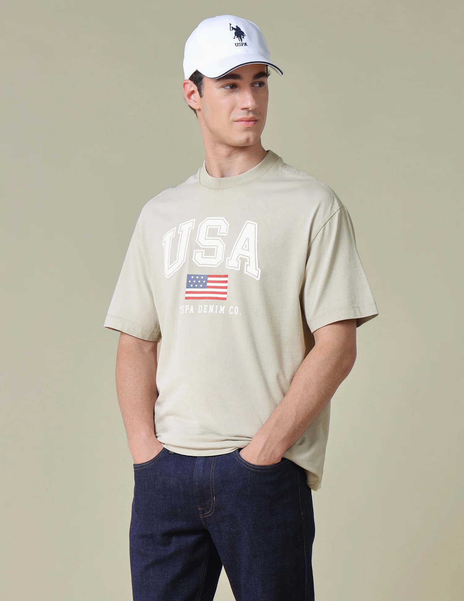 Typographic Brand Printed Relaxed Fit T-Shirt