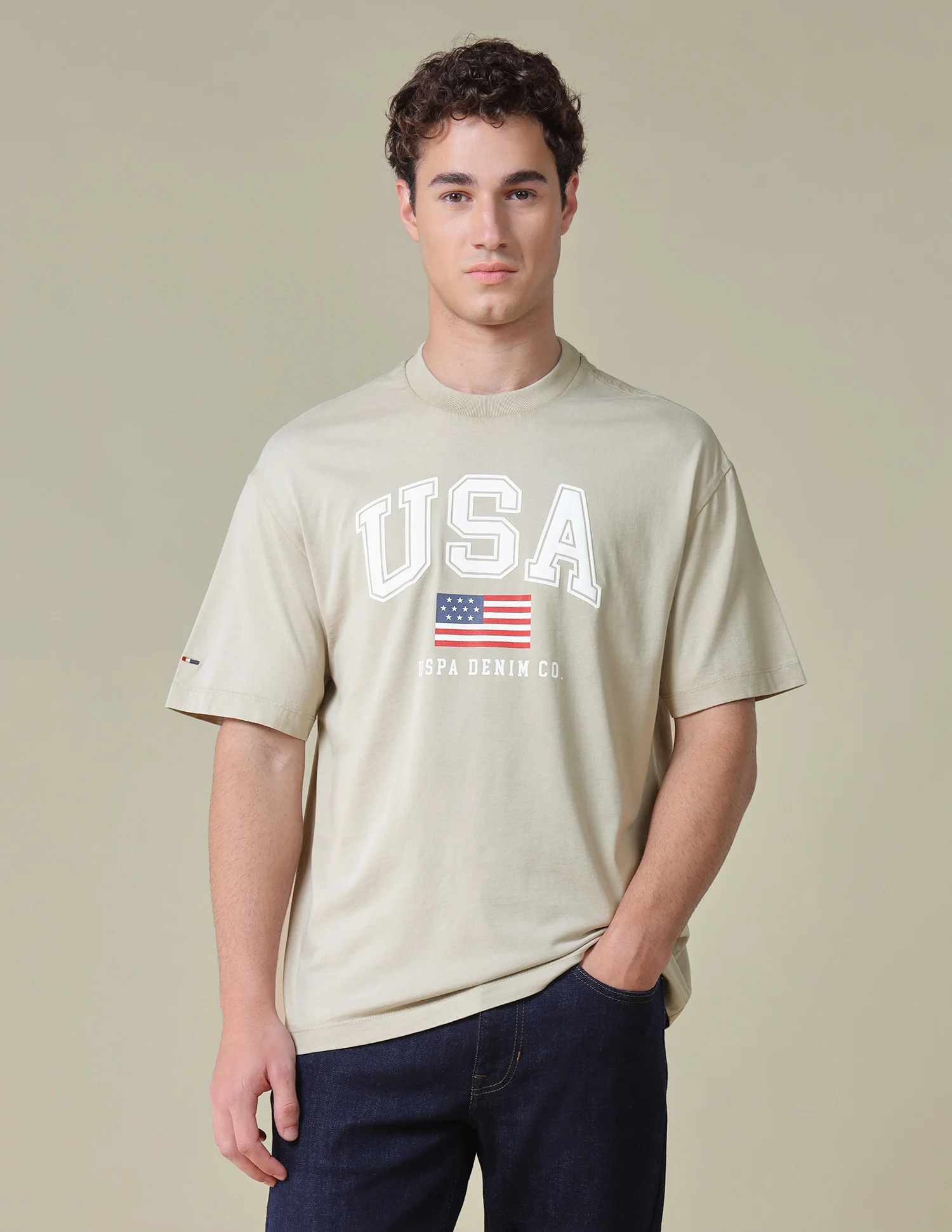 Typographic Brand Printed Relaxed Fit T-Shirt - Image 6
