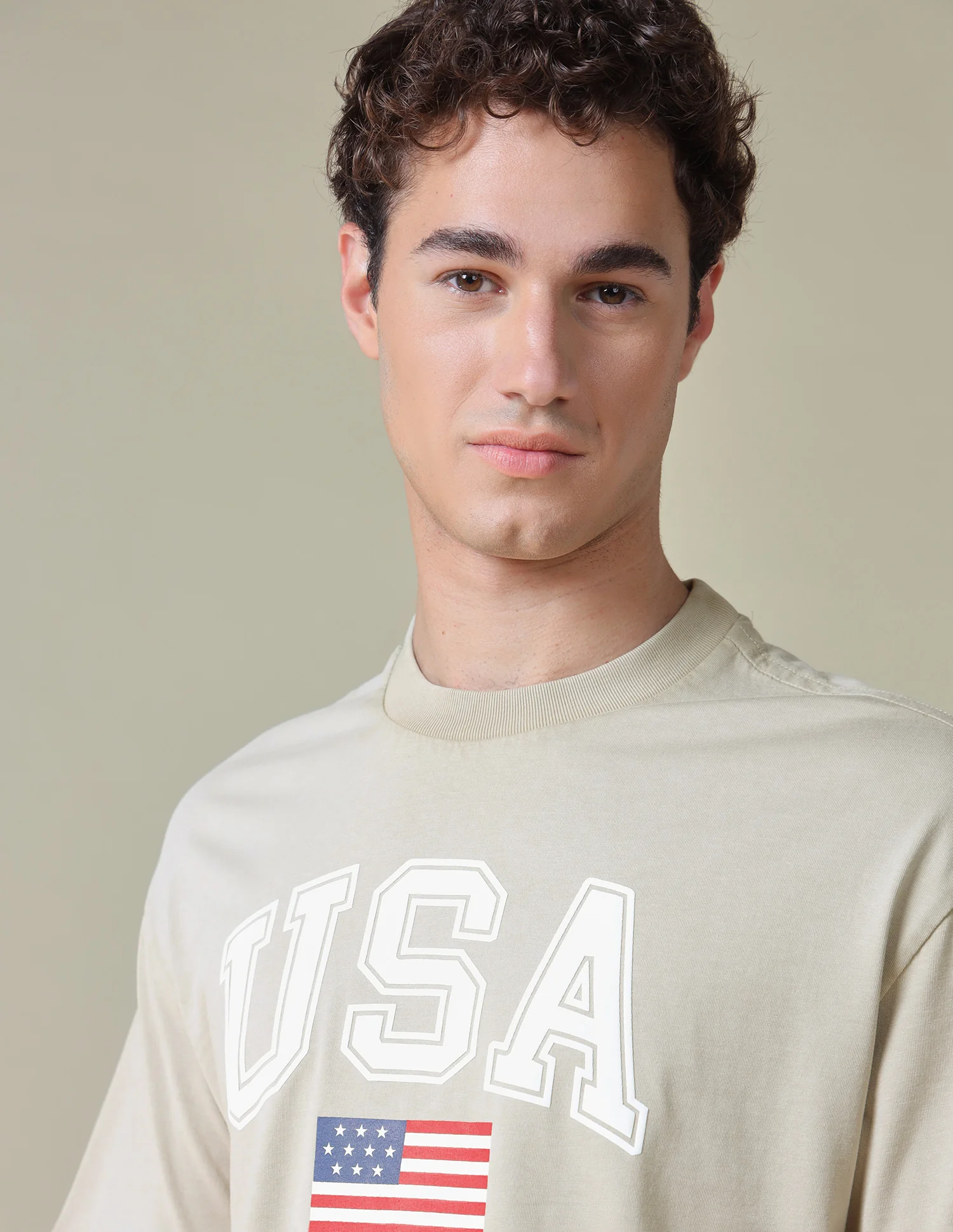 Typographic Brand Printed Relaxed Fit T-Shirt - Image 7