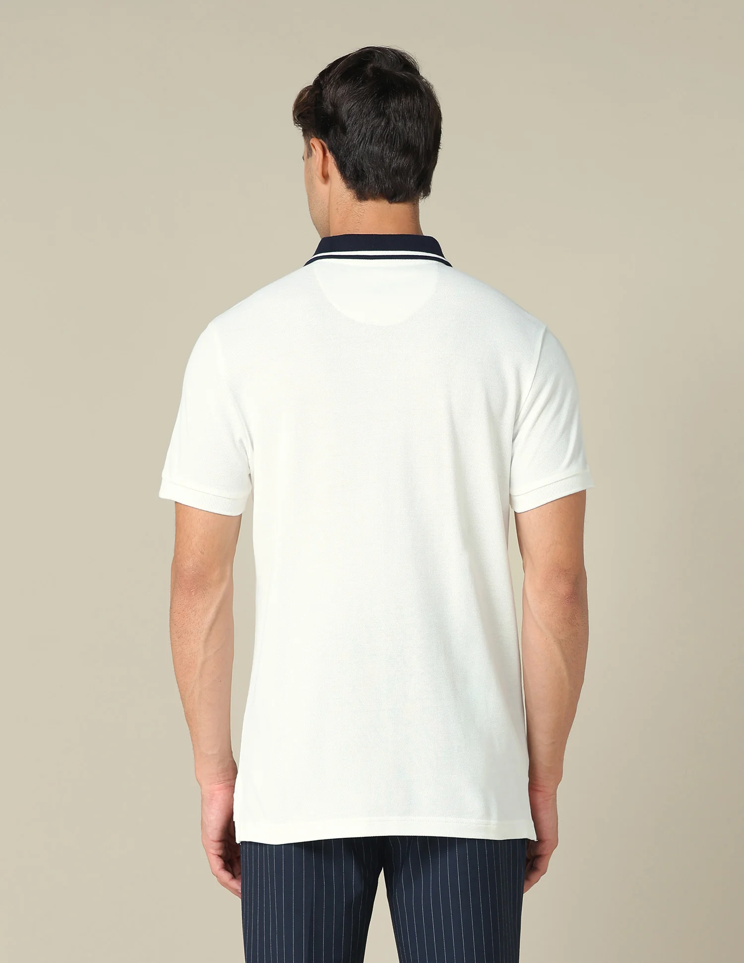 Typographic Printed Muscle Fit Polo Shirt - Image 5