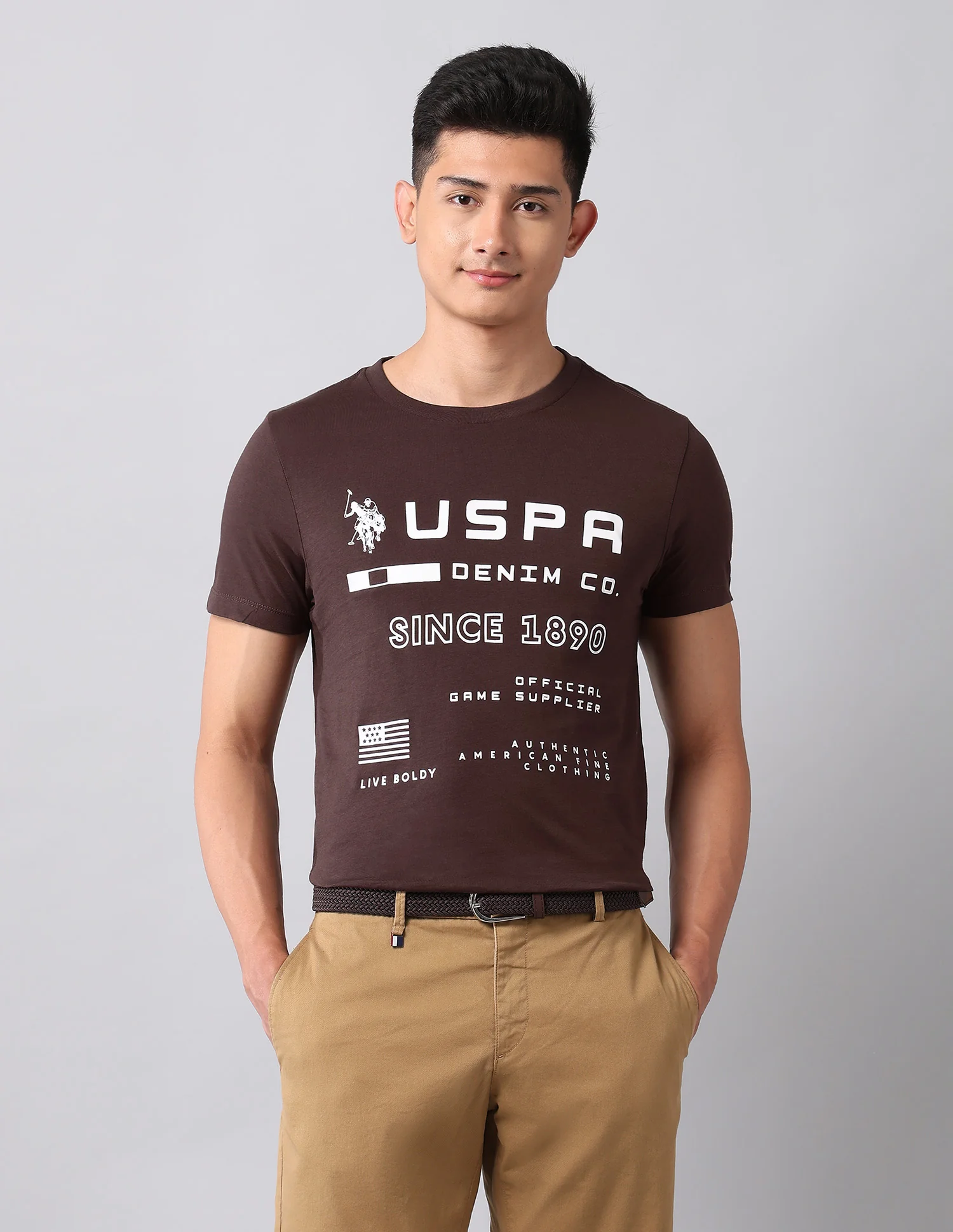 Typographic Pure Cotton T-Shirt