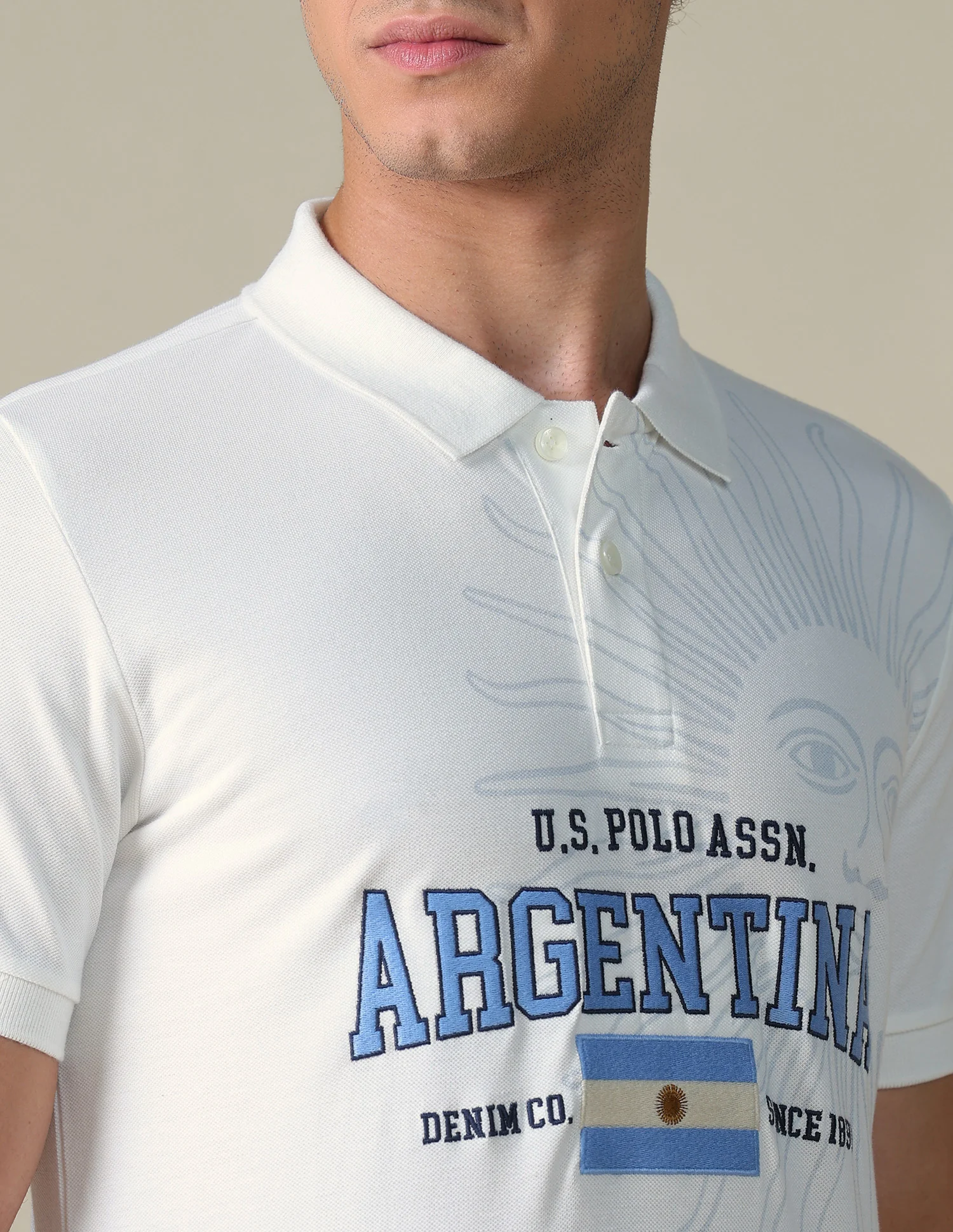 Typographic Slim Fit Polo Shirt - Image 7