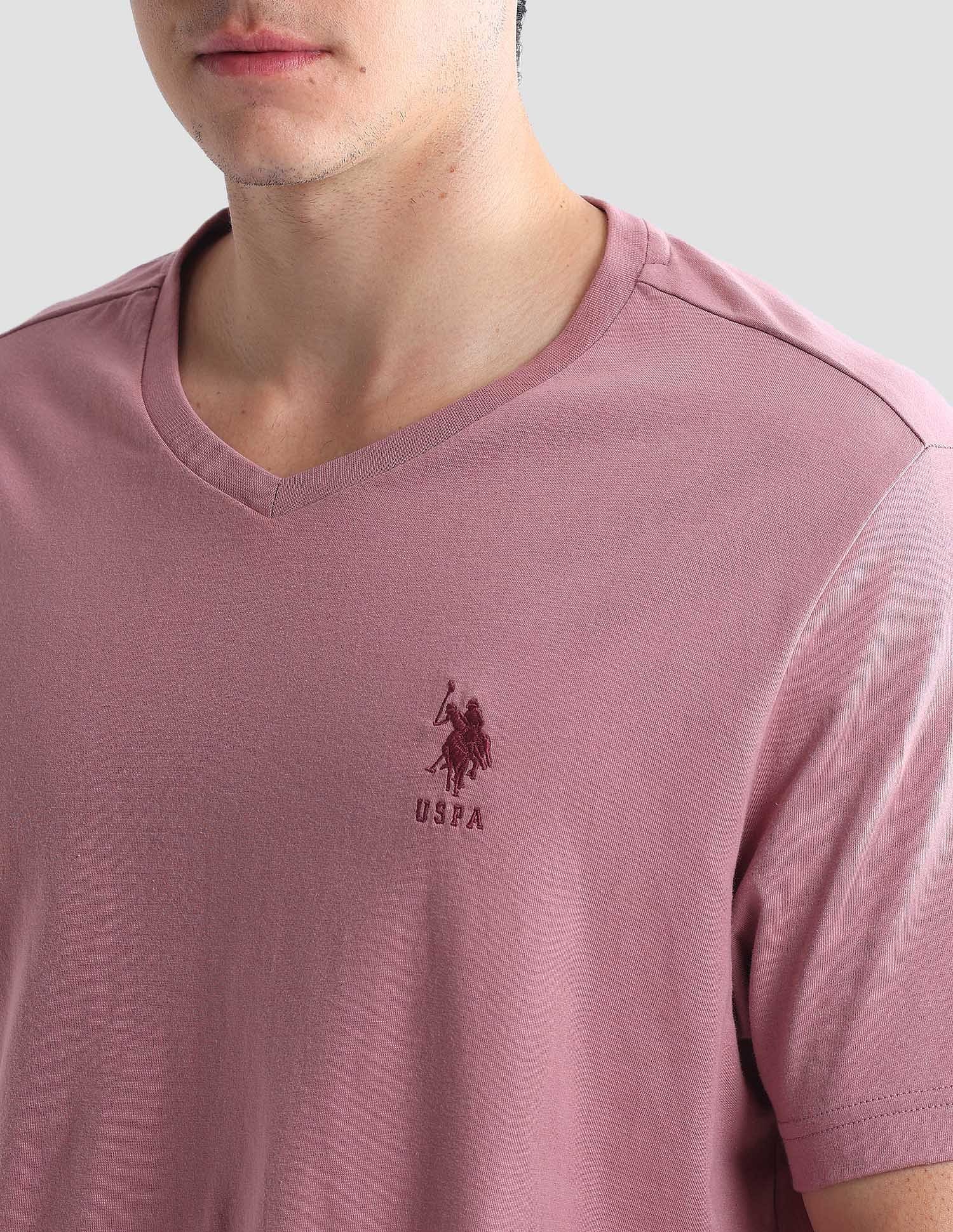 V-Neck Embroidered Logo I638 Lounge T-Shirt - Pack Of 1 - Image 7