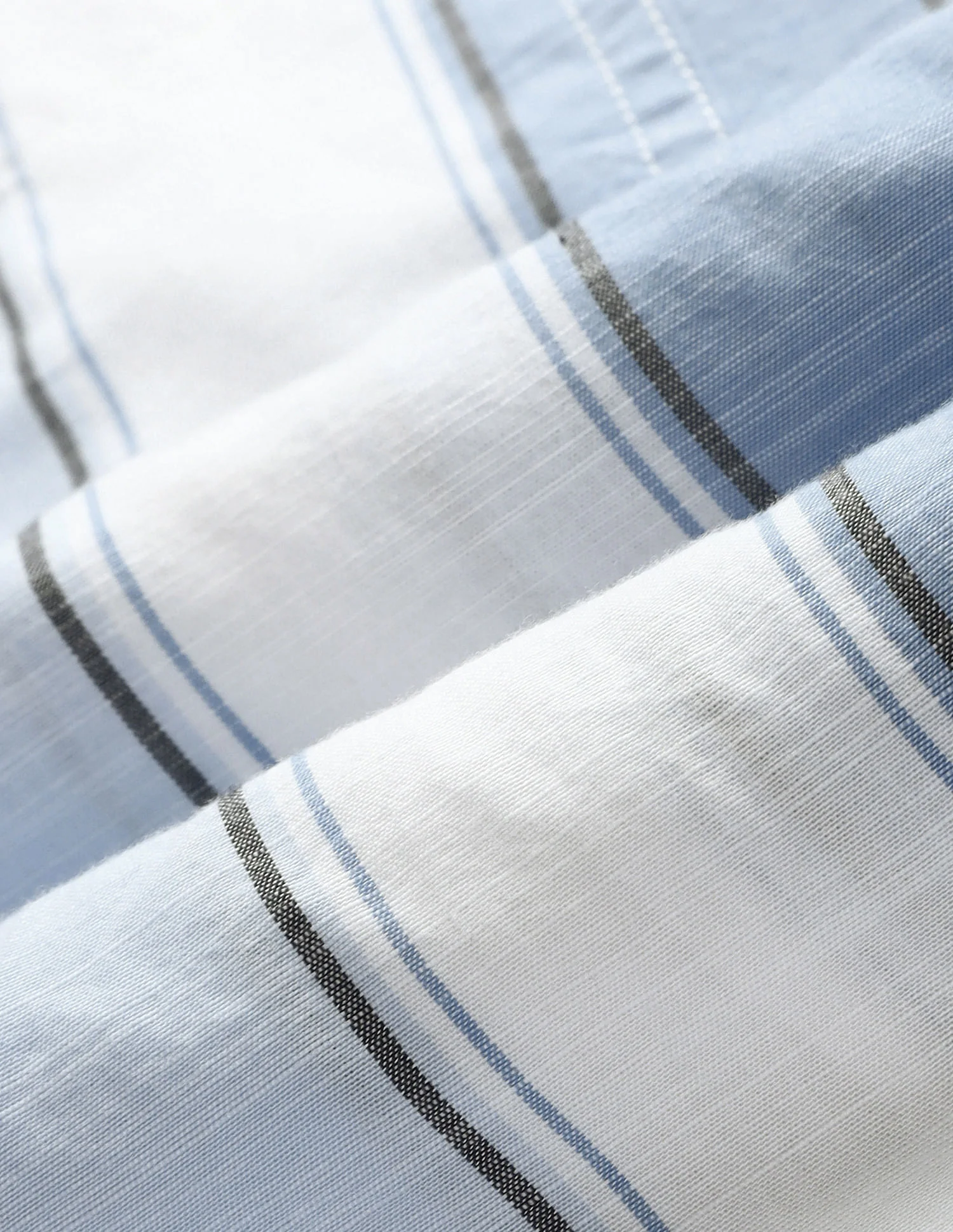 Vertical Stripe Cotton Shirt - Image 2