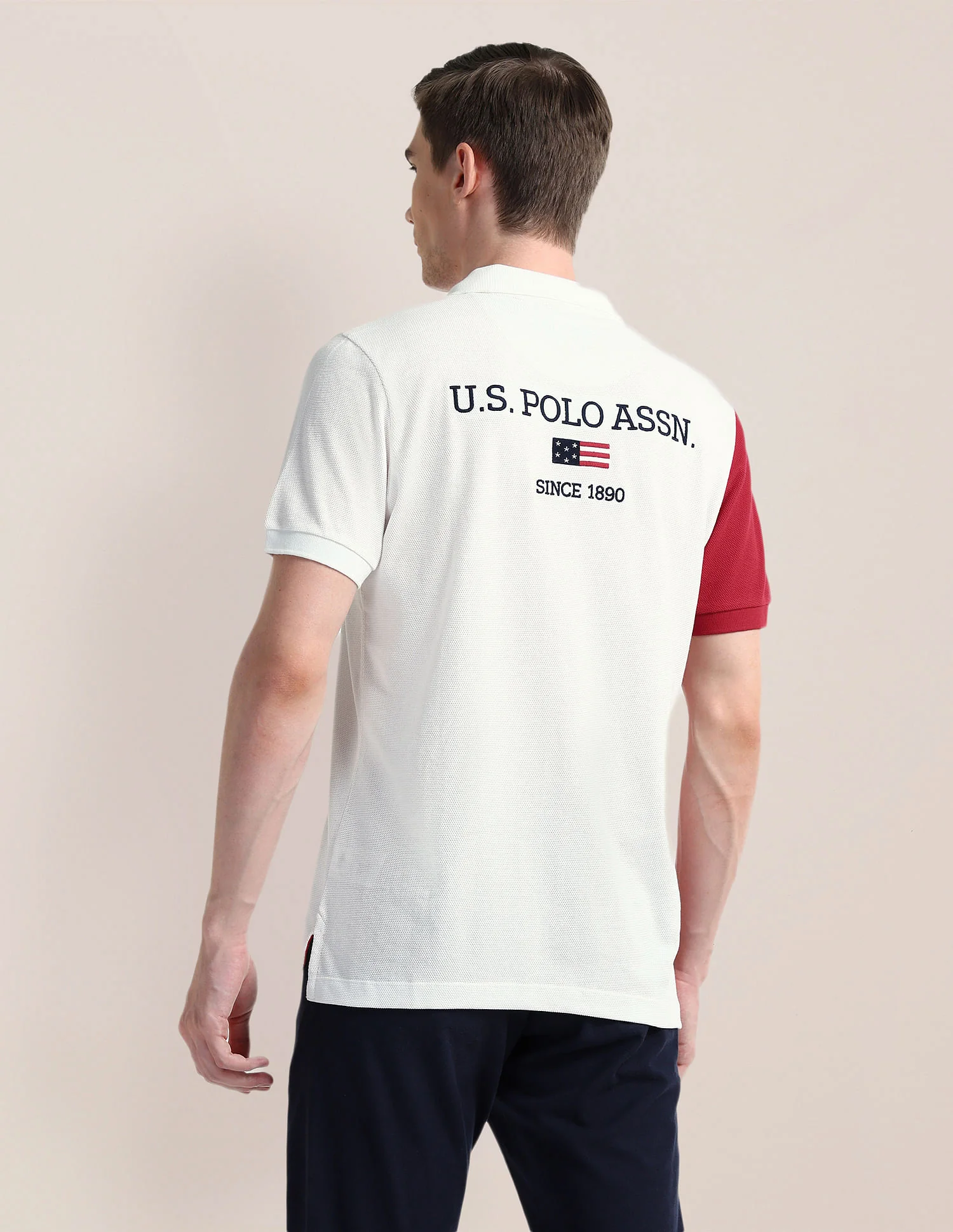 Vertical Stripe Slim Fit Polo Shirt - Image 5