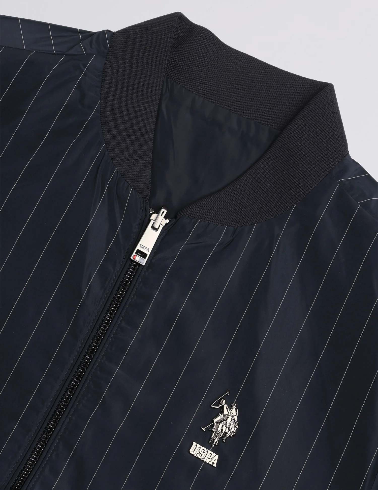 Vertical Striped Bomber Jacket - Image 2