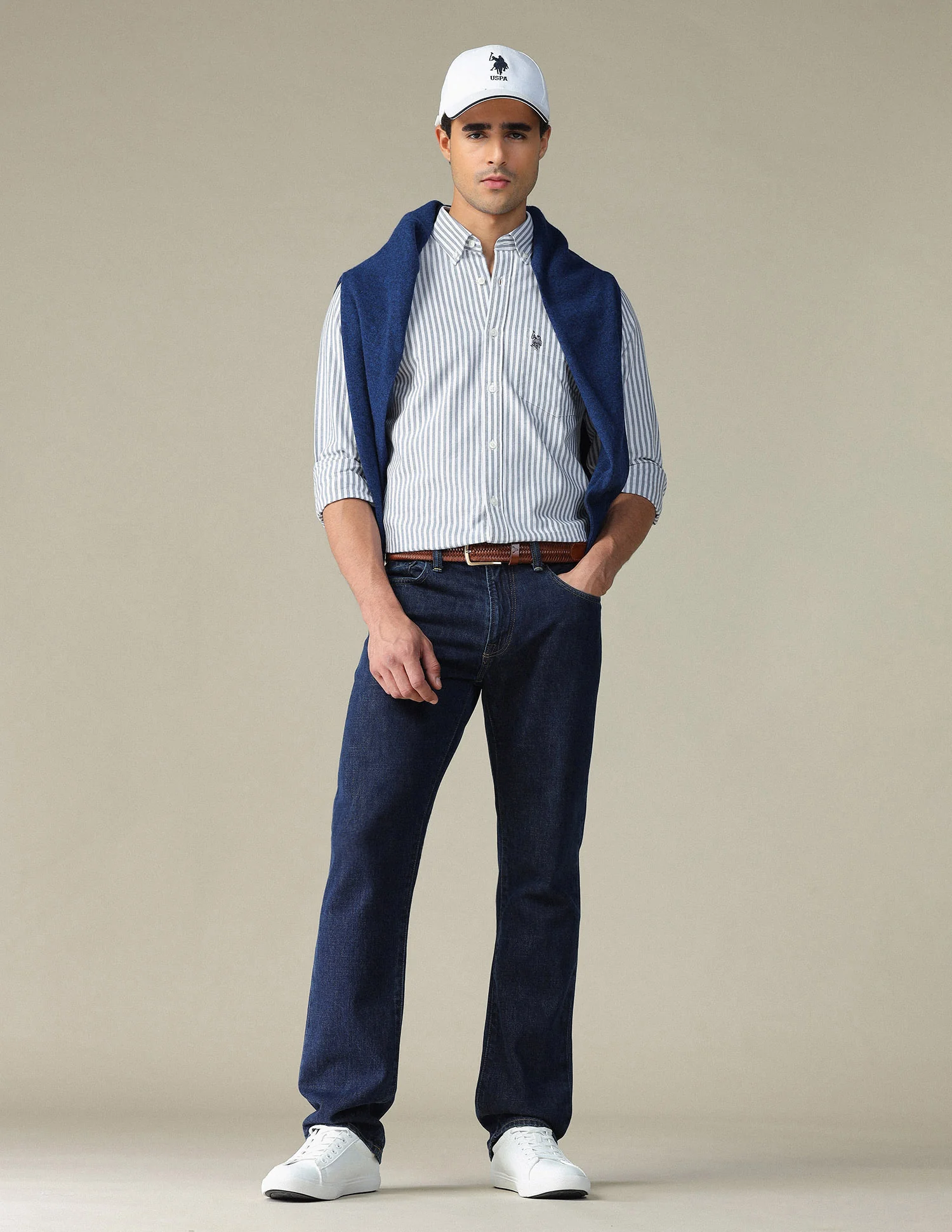 Vertical Striped Button Down Shirt - Image 3