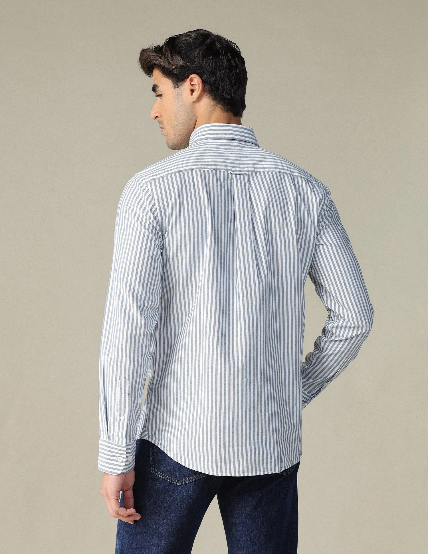 Vertical Striped Button Down Shirt - Image 5