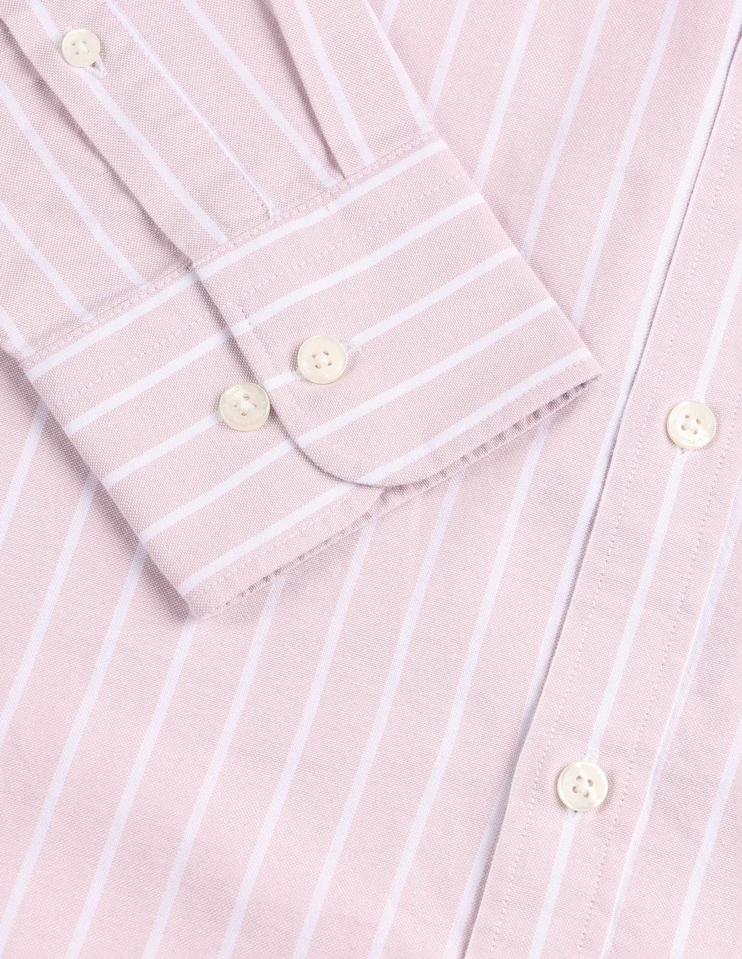 Vertical Striped Button Down Shirt - Image 8