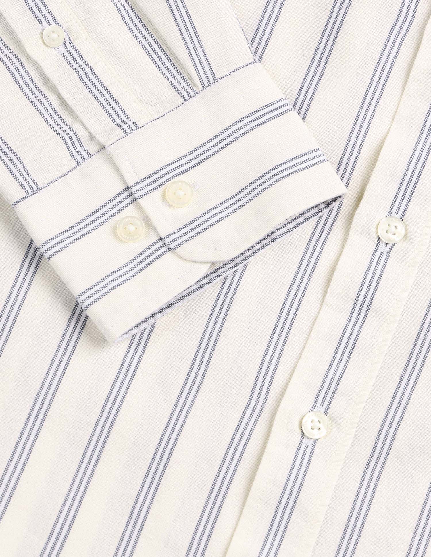 Vertical Striped Button Down Shirt - Image 9