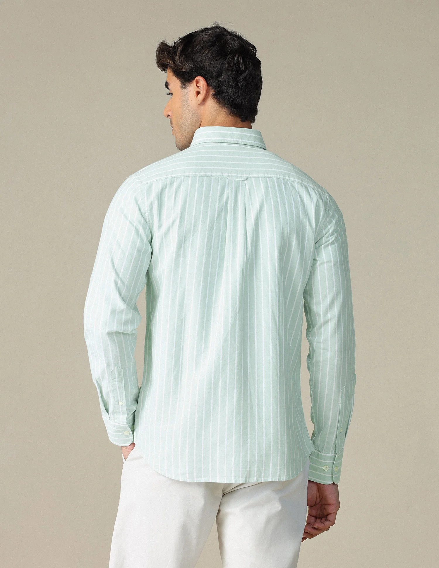 Vertical Striped Button Down Shirt - Image 5