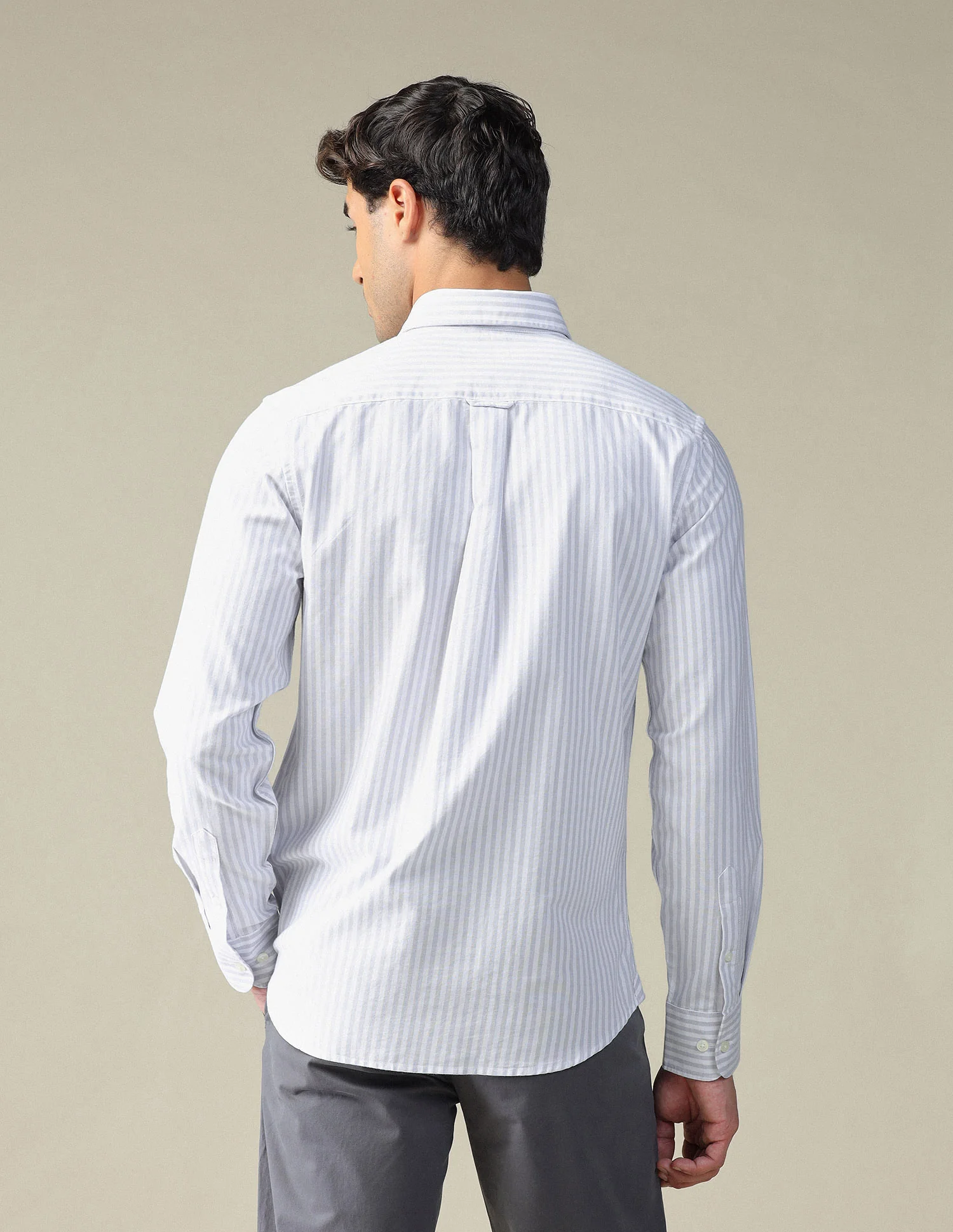 Vertical Striped Button Down Shirt - Image 5