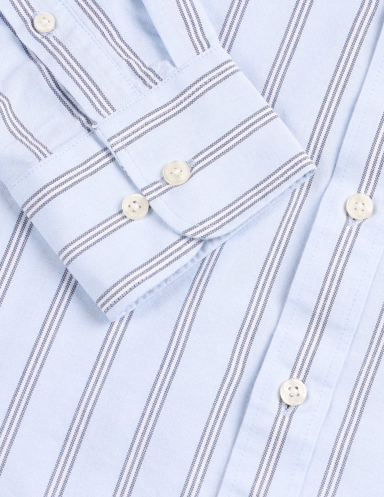 Vertical Striped Button Down Shirt - Image 9