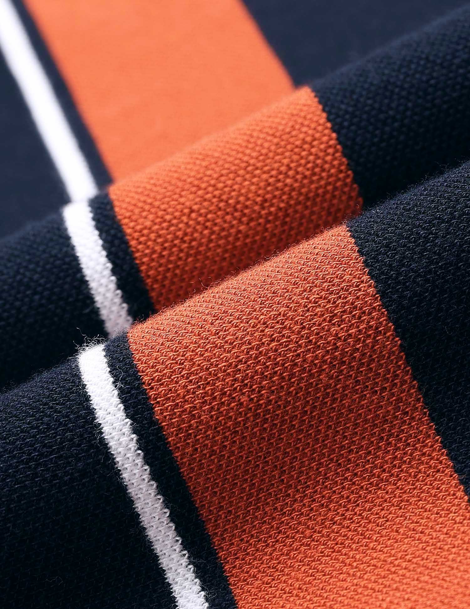 Vertical Striped Classic Polo Shirt - Image 2