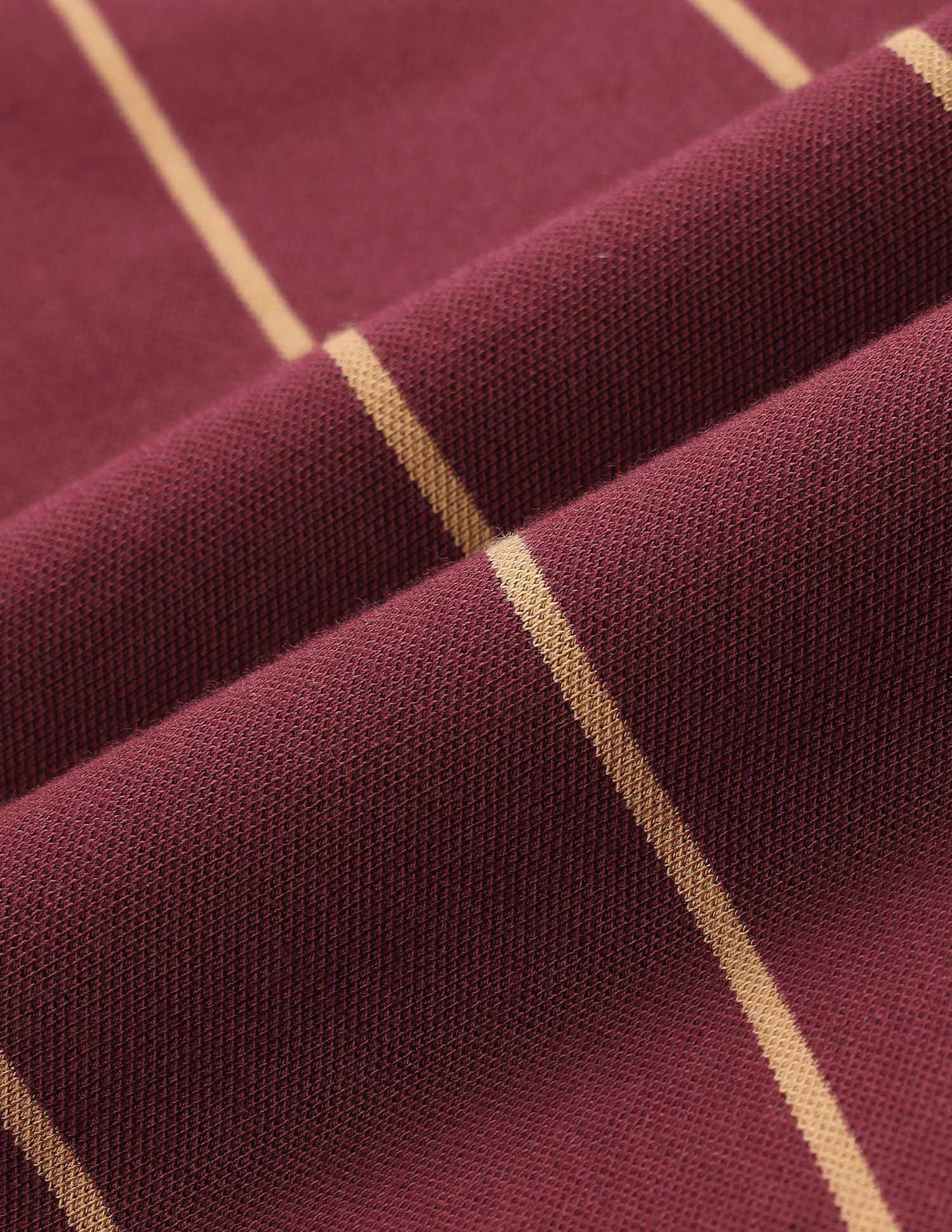 Vertical Striped Classic Polo Shirt - Image 2