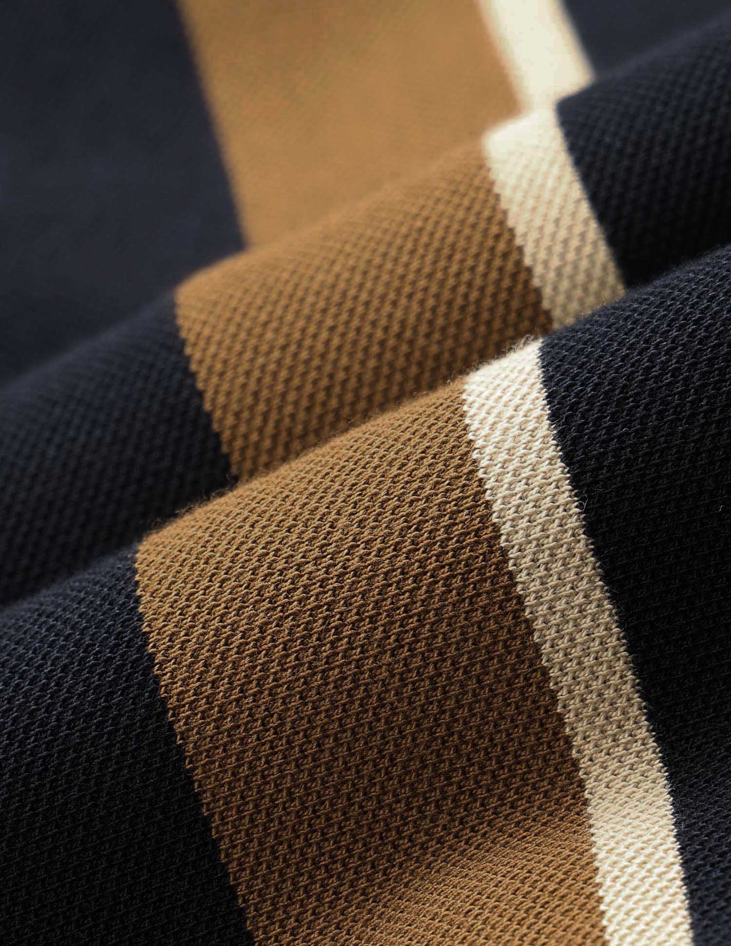 Vertical Striped Classic Polo Shirt - Image 2