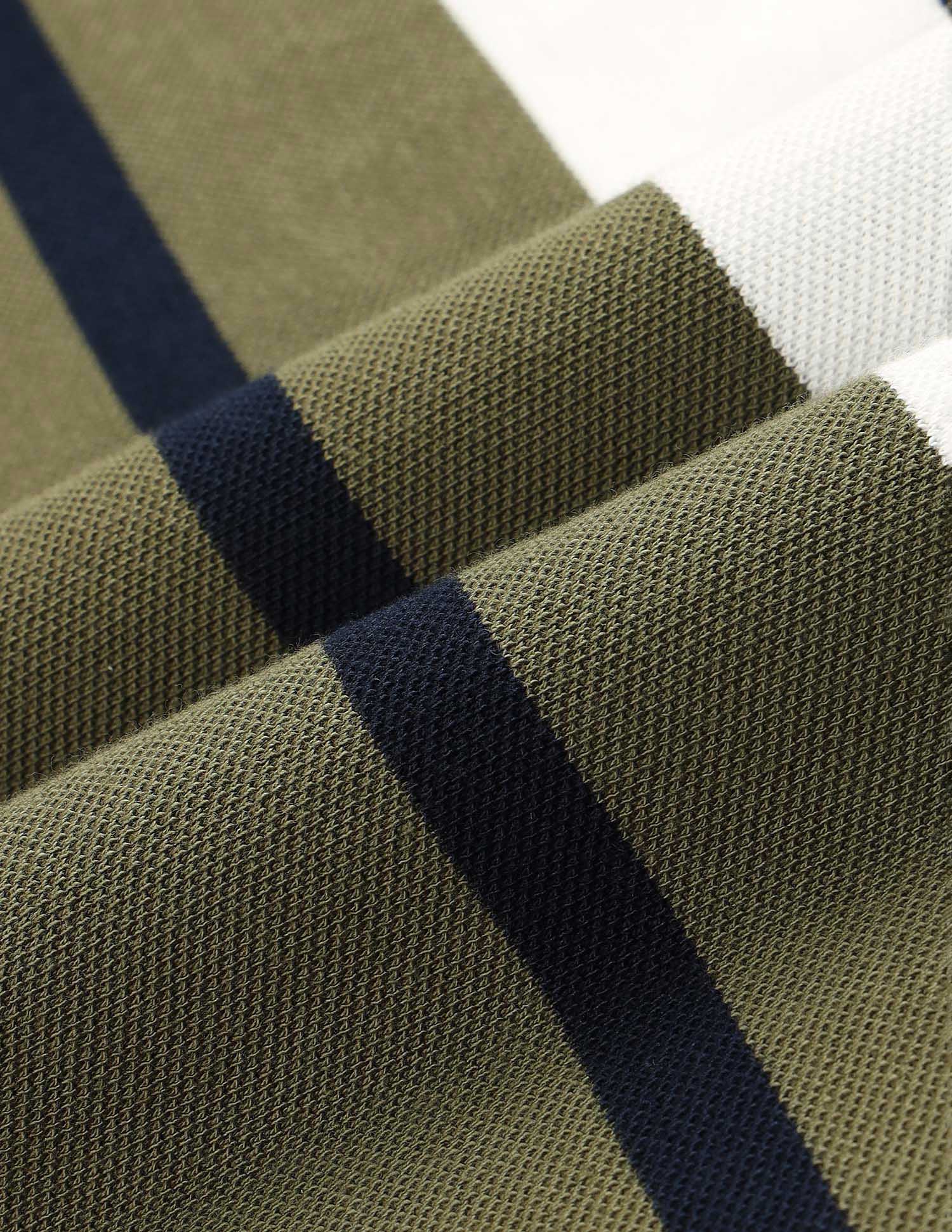 Vertical Striped Classic Polo Shirt - Image 2