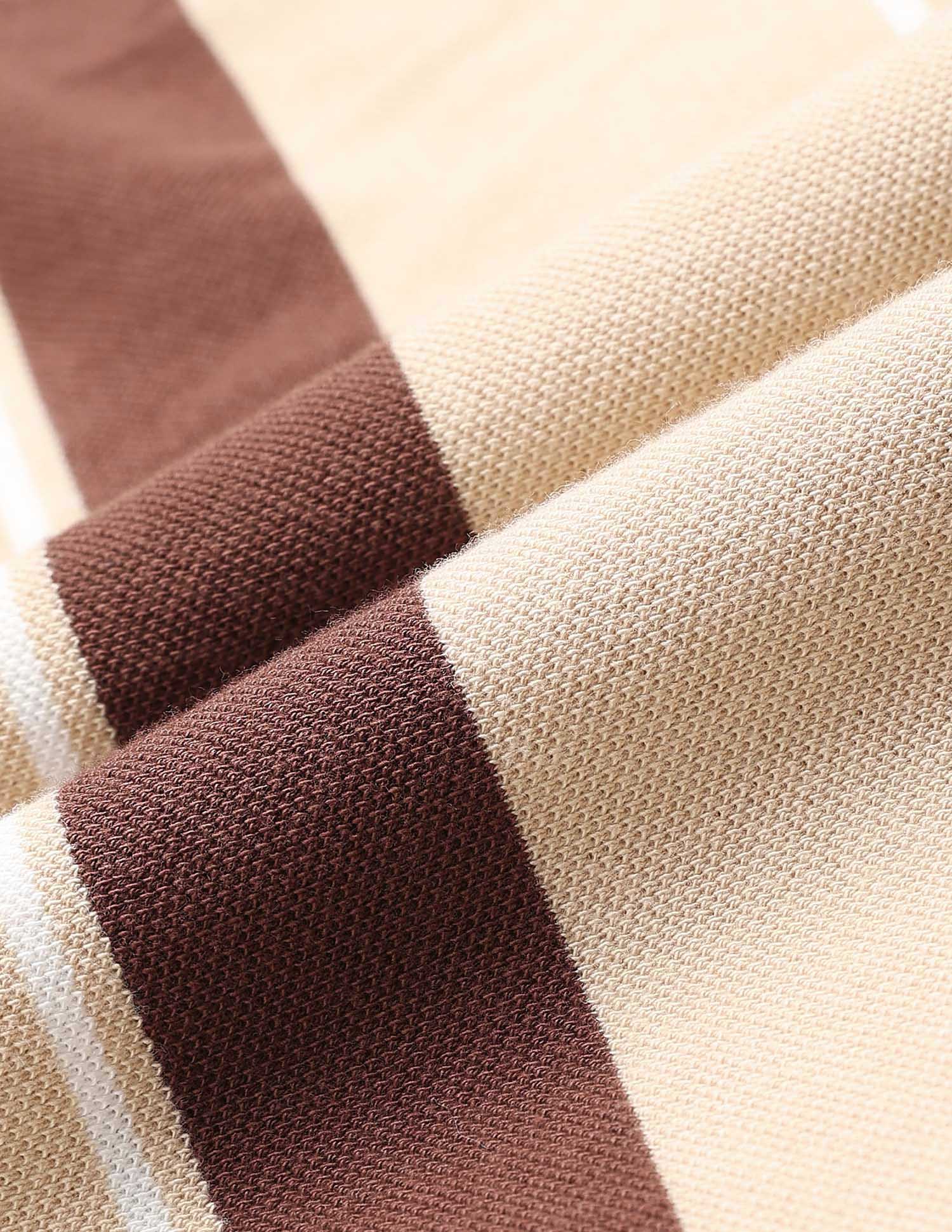 Vertical Striped Classic Polo Shirt - Image 2