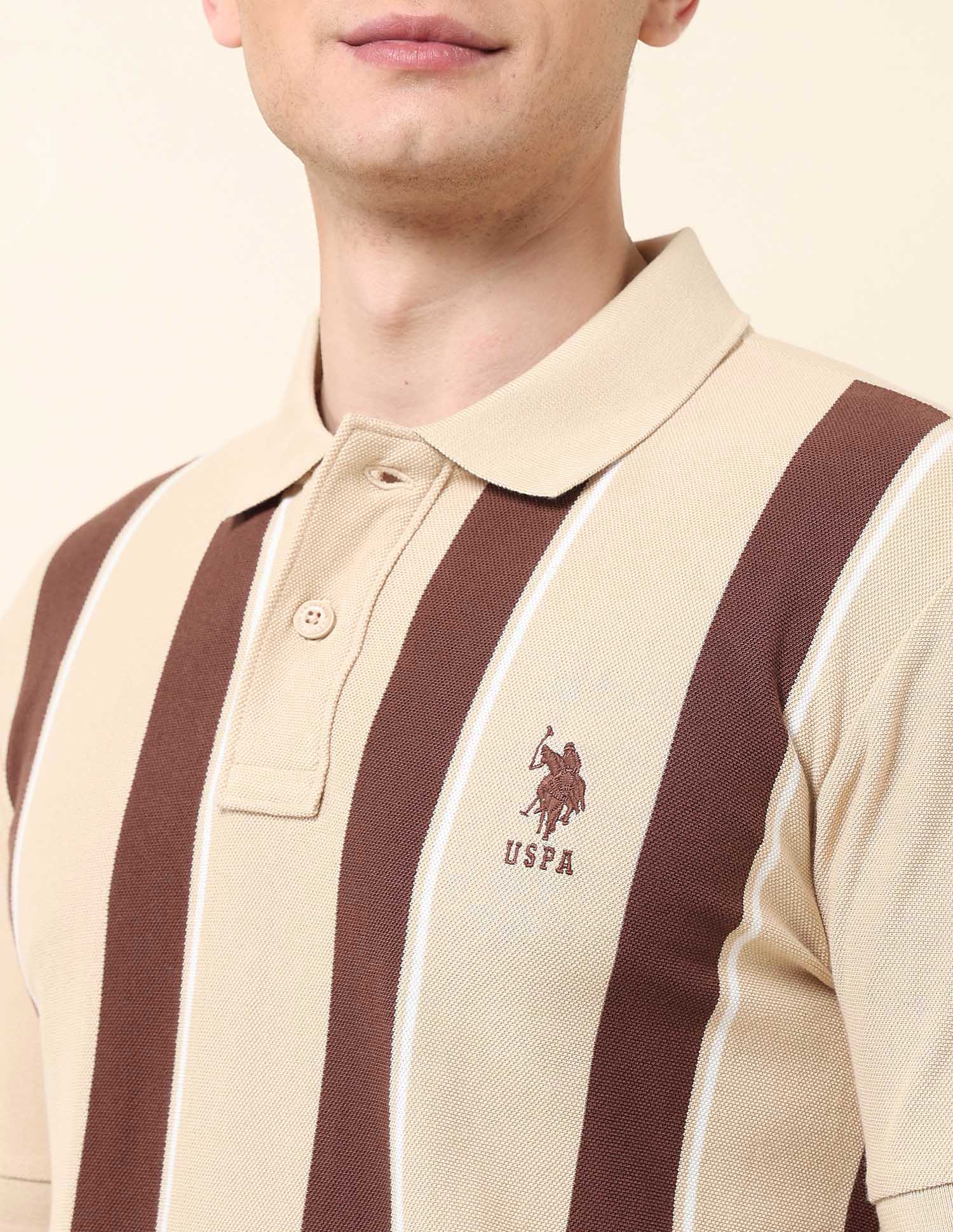 Vertical Striped Classic Polo Shirt - Image 7