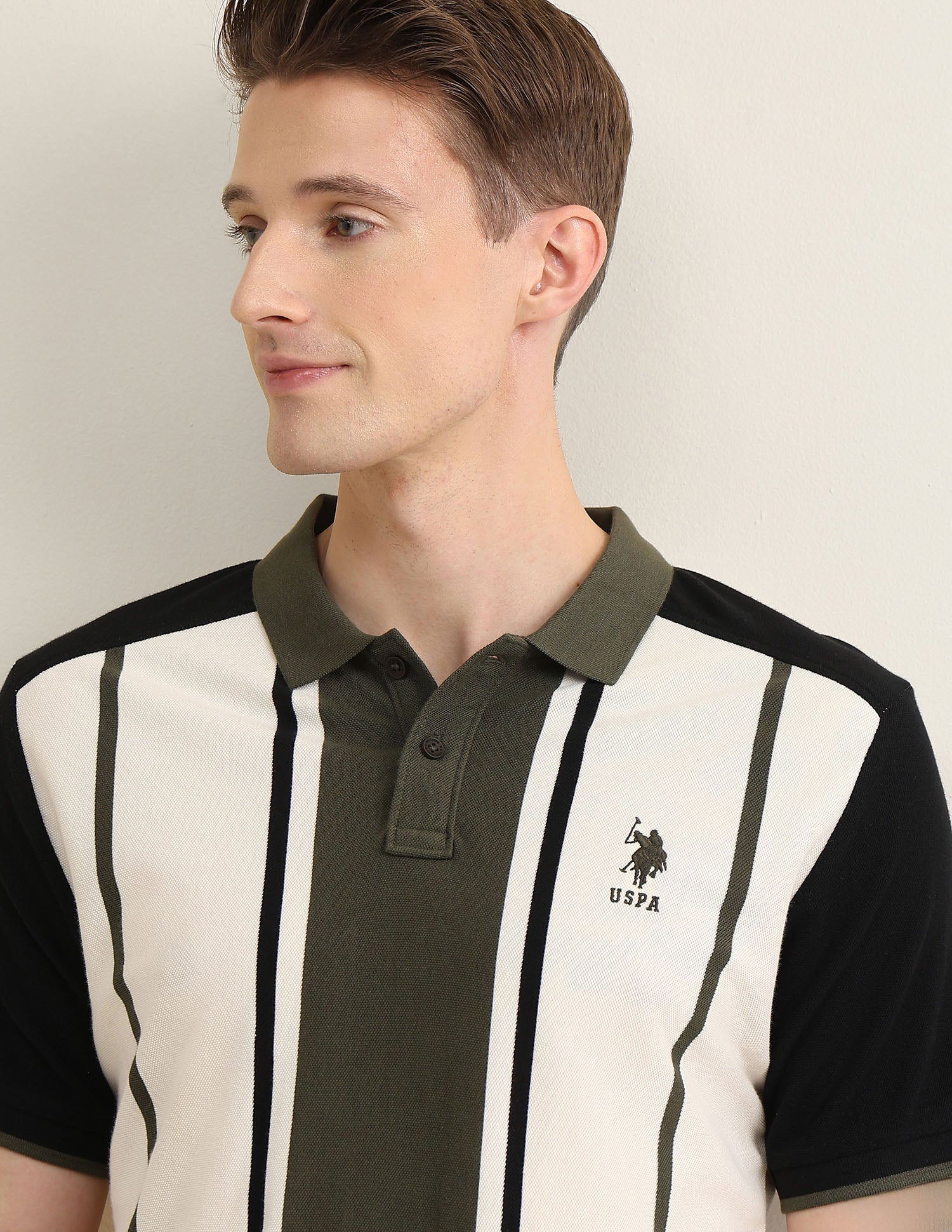 Vertical Striped Colorblocked Sotogrande Polo Shirt - Image 7