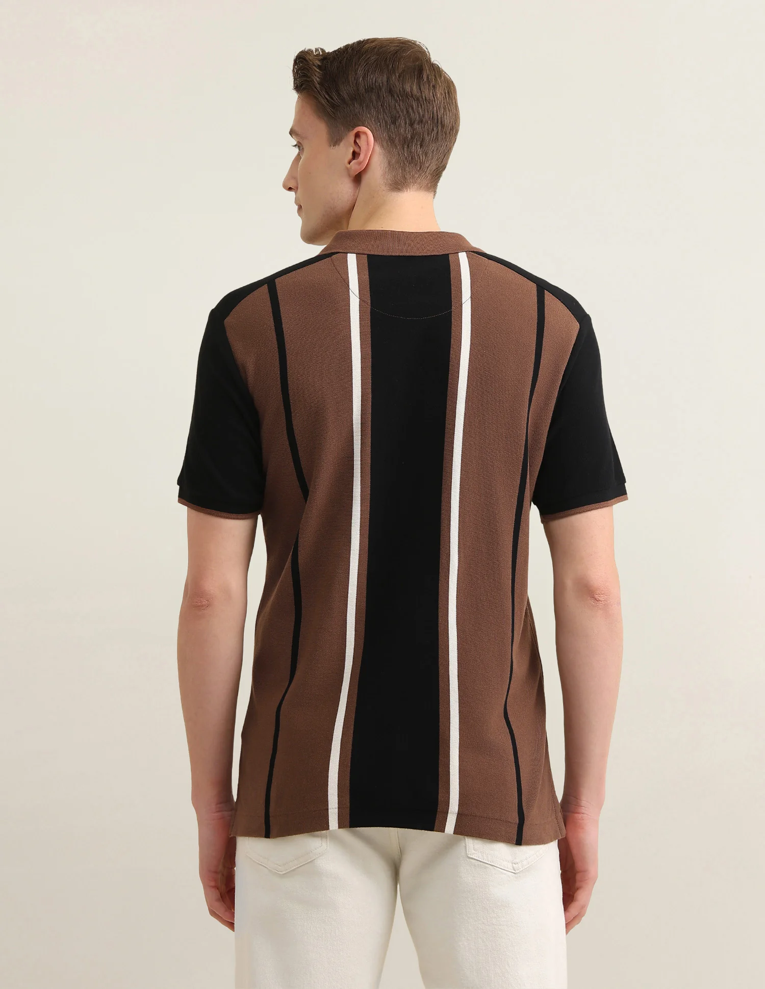 Vertical Striped Colorblocked Sotogrande Polo Shirt - Image 5
