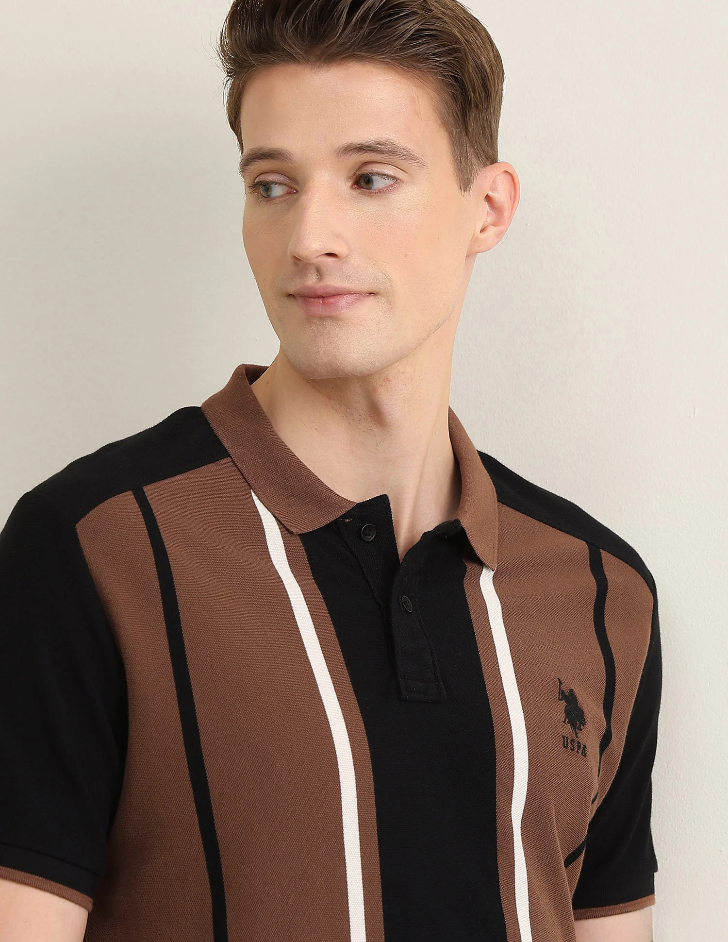 Vertical Striped Colorblocked Sotogrande Polo Shirt - Image 7