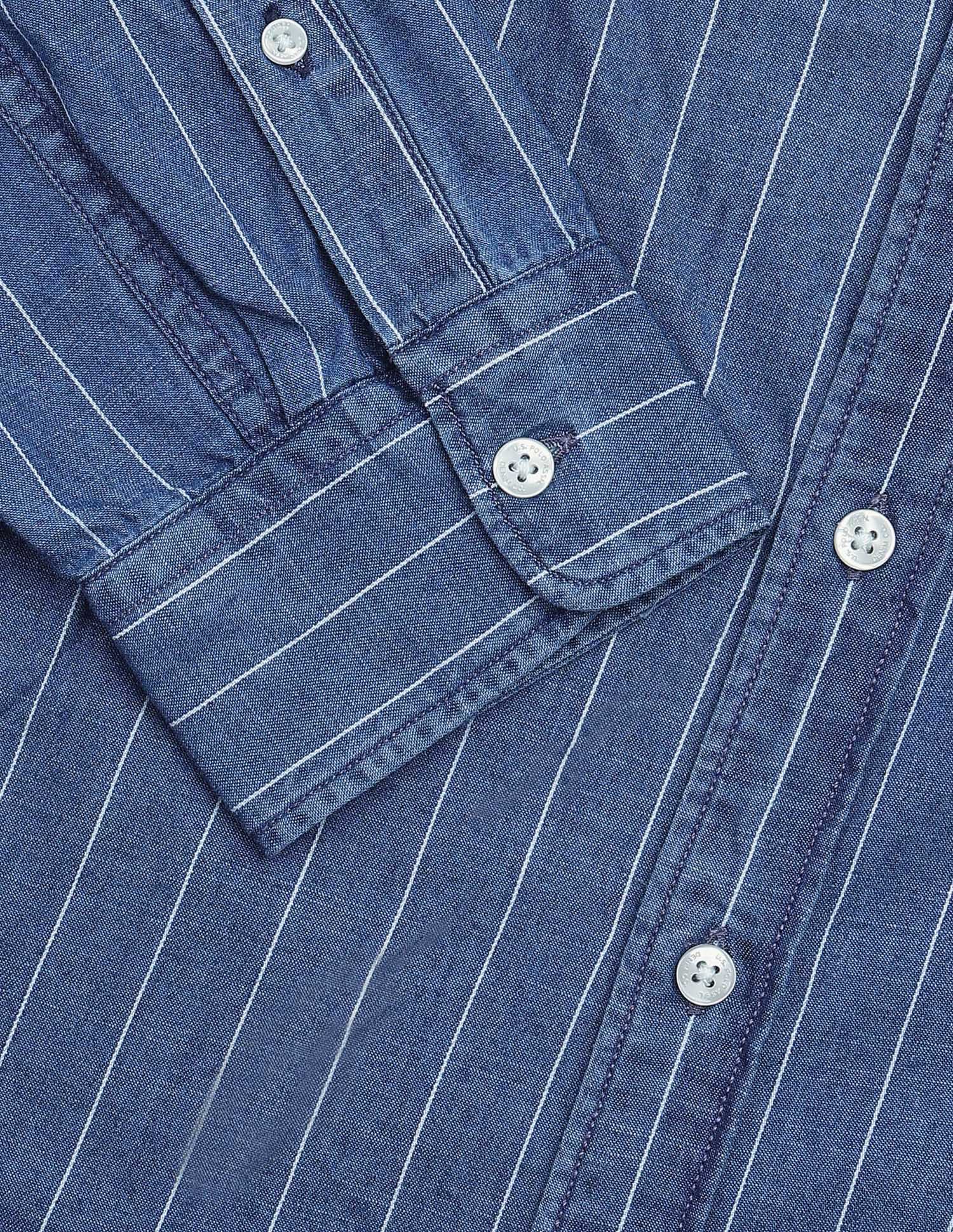 Vertical Striped Dobby Shirt - Image 8