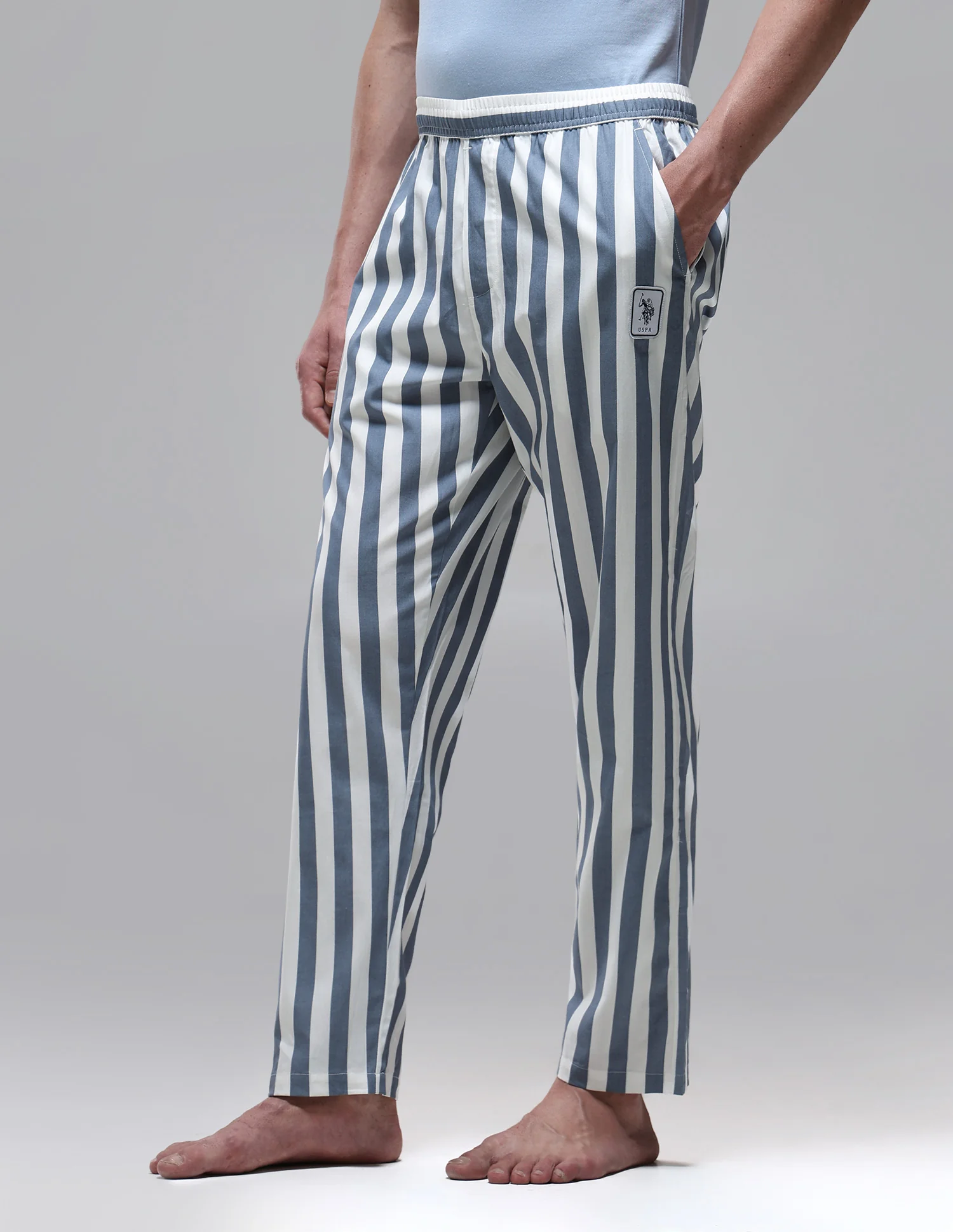 Vertical Striped Mid Rise OELP1 Lounge Pants - Image 4