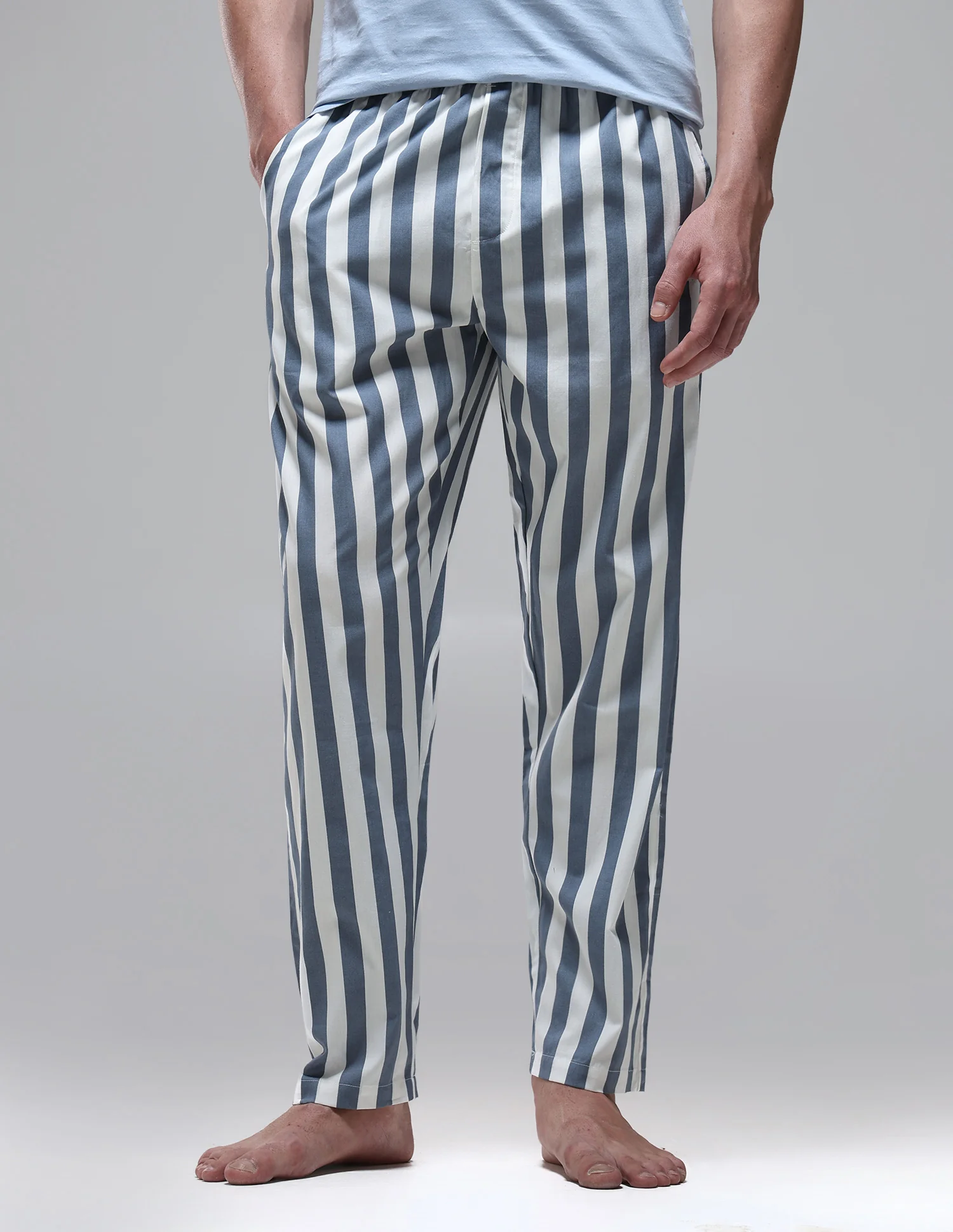 Vertical Striped Mid Rise OELP1 Lounge Pants - Image 6