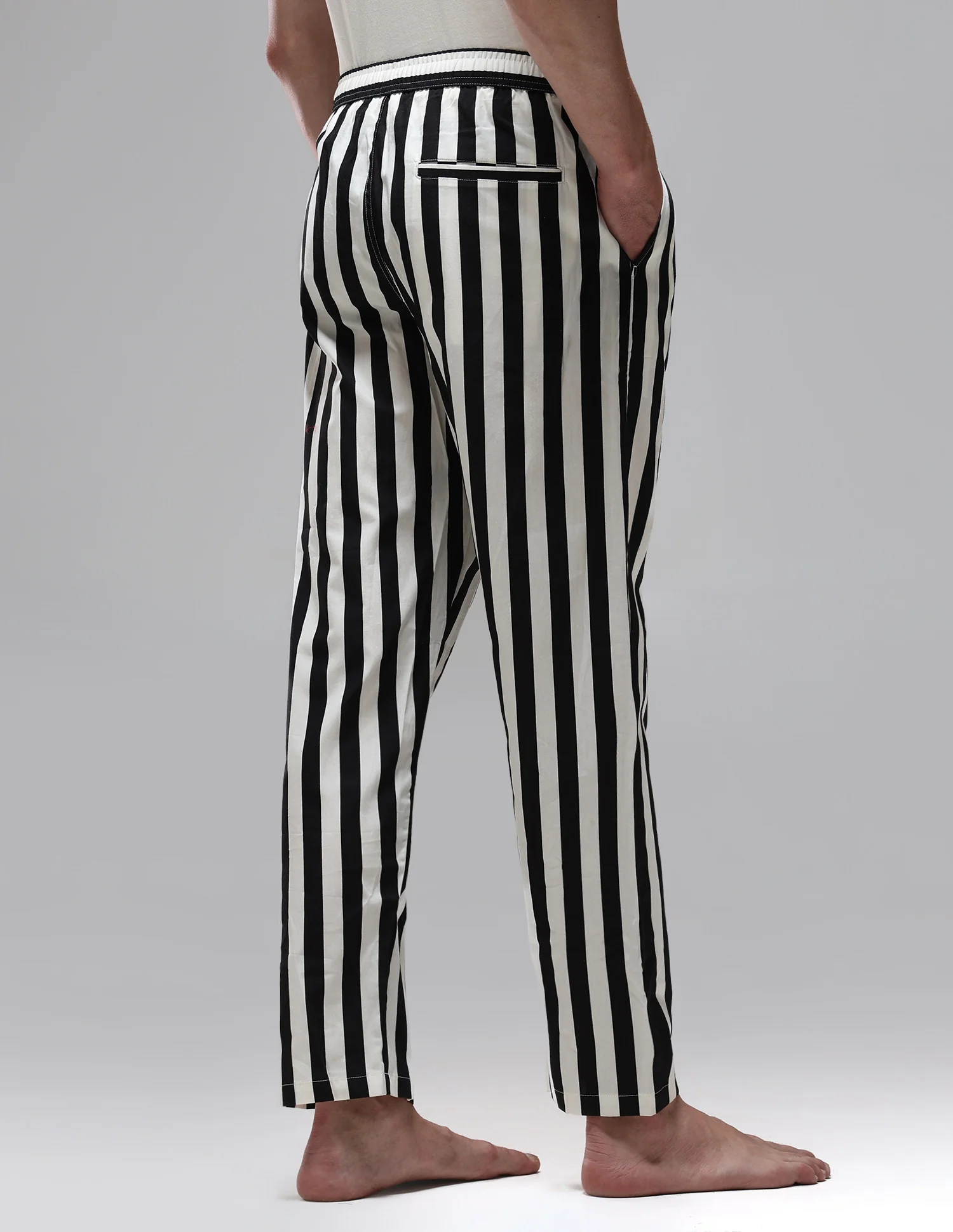Vertical Striped Mid Rise OELP1 Lounge Pants - Image 5