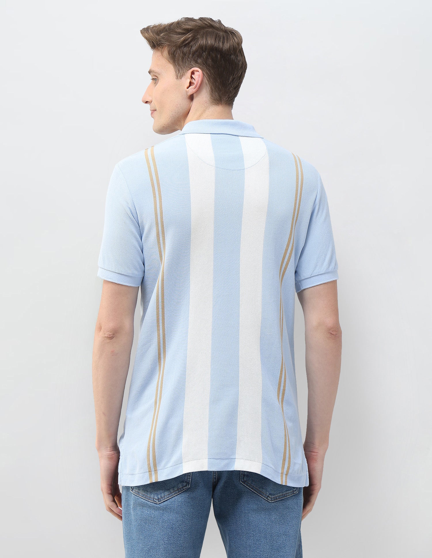 Vertical Striped Motel On The Coast Polo Shirt - Image 5