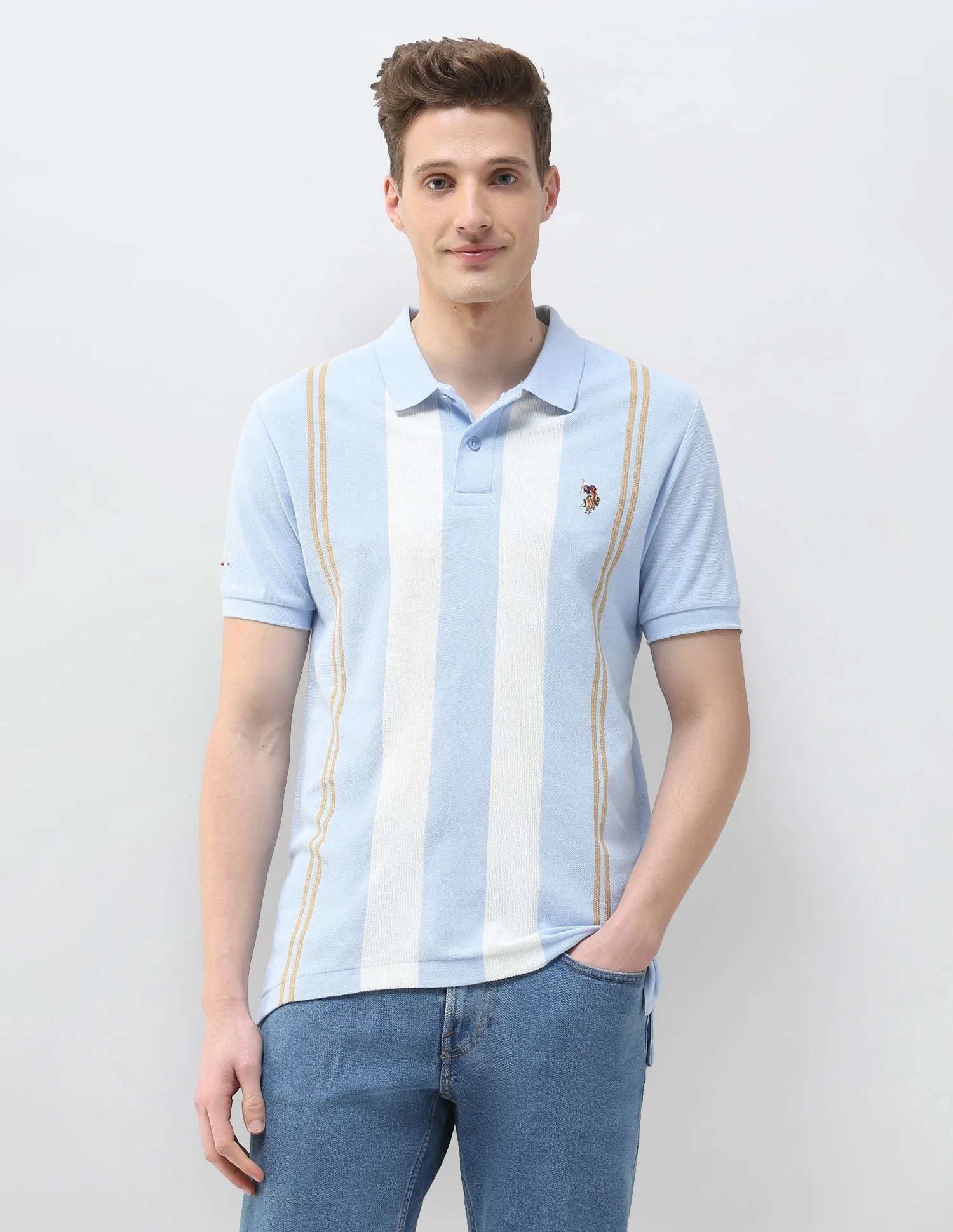 Vertical Striped Motel On The Coast Polo Shirt - Image 6