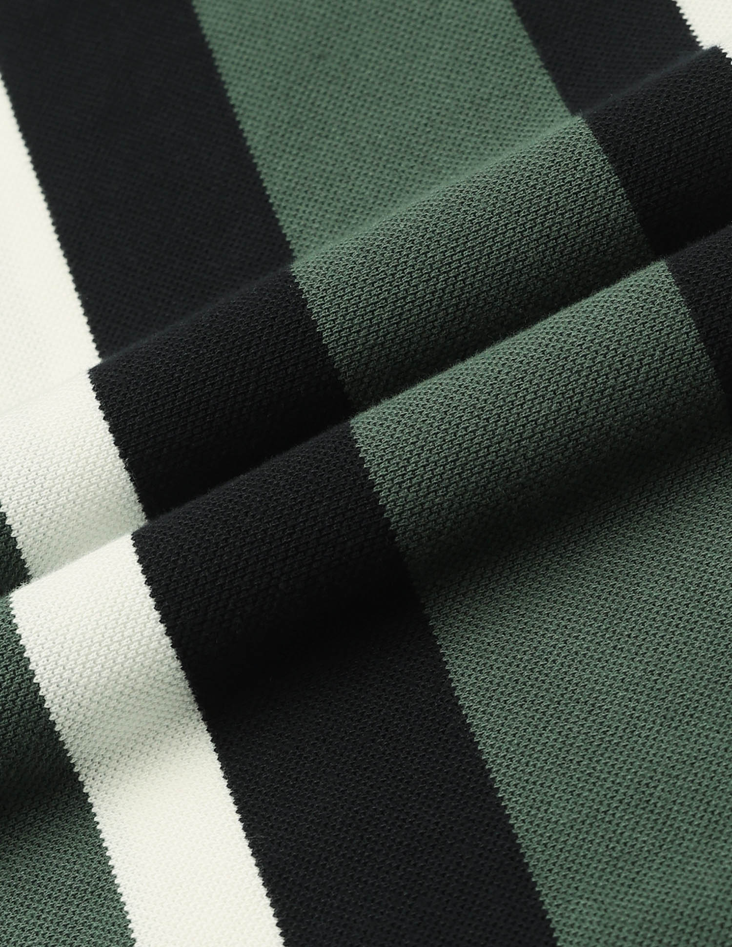 Vertical Striped Muscle Fit Polo Shirt - Image 2