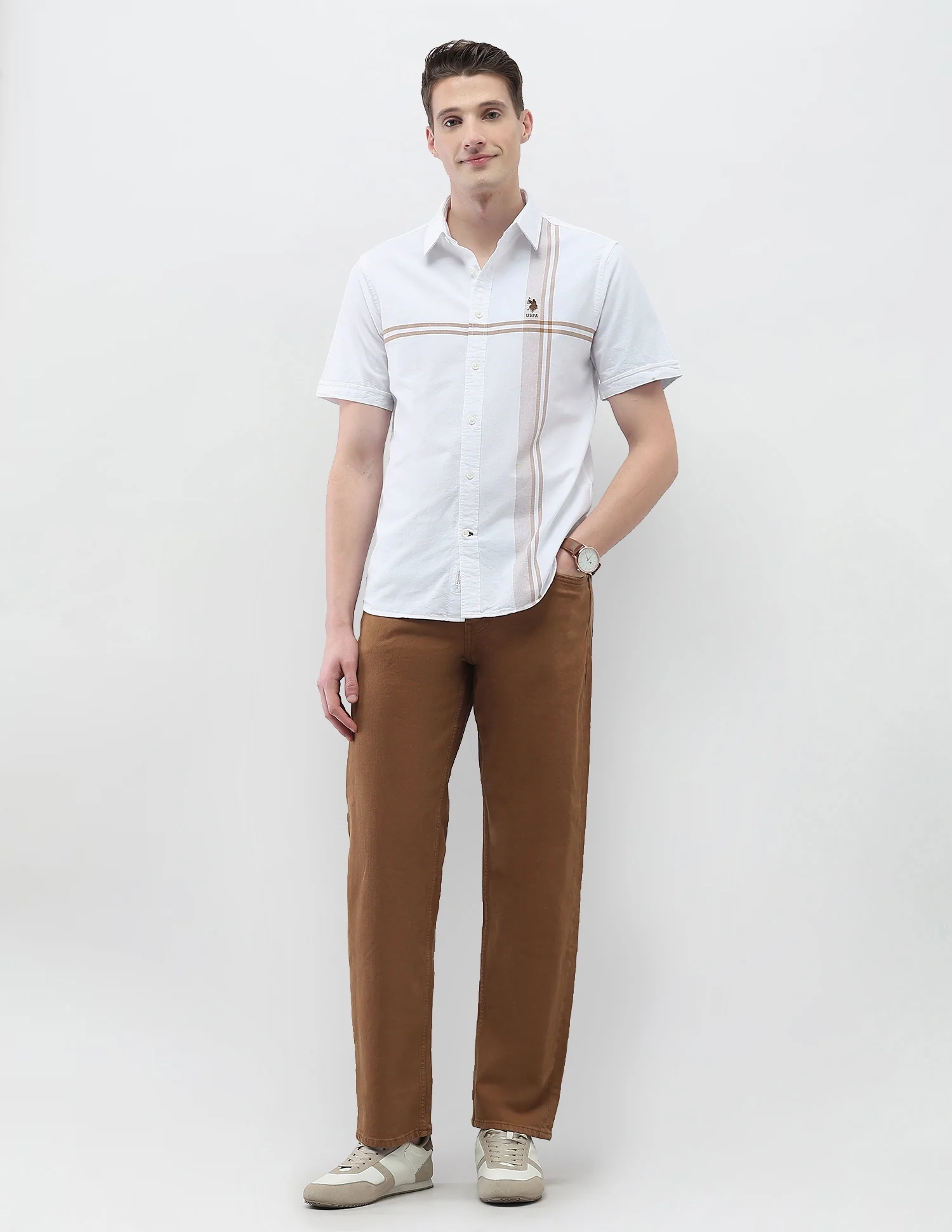 Vertical Striped New Port Marina Shirt - Image 3
