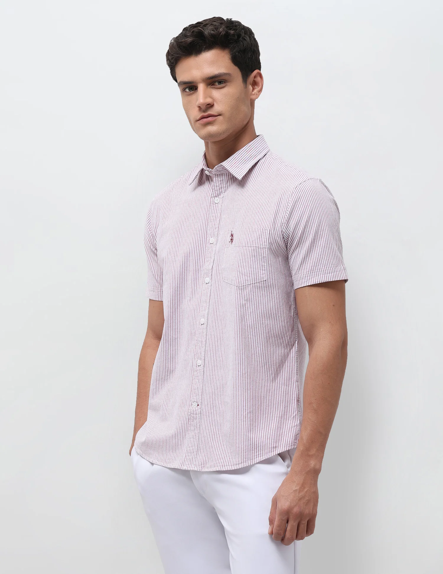 Vertical Striped Oxford Shirt - Image 4