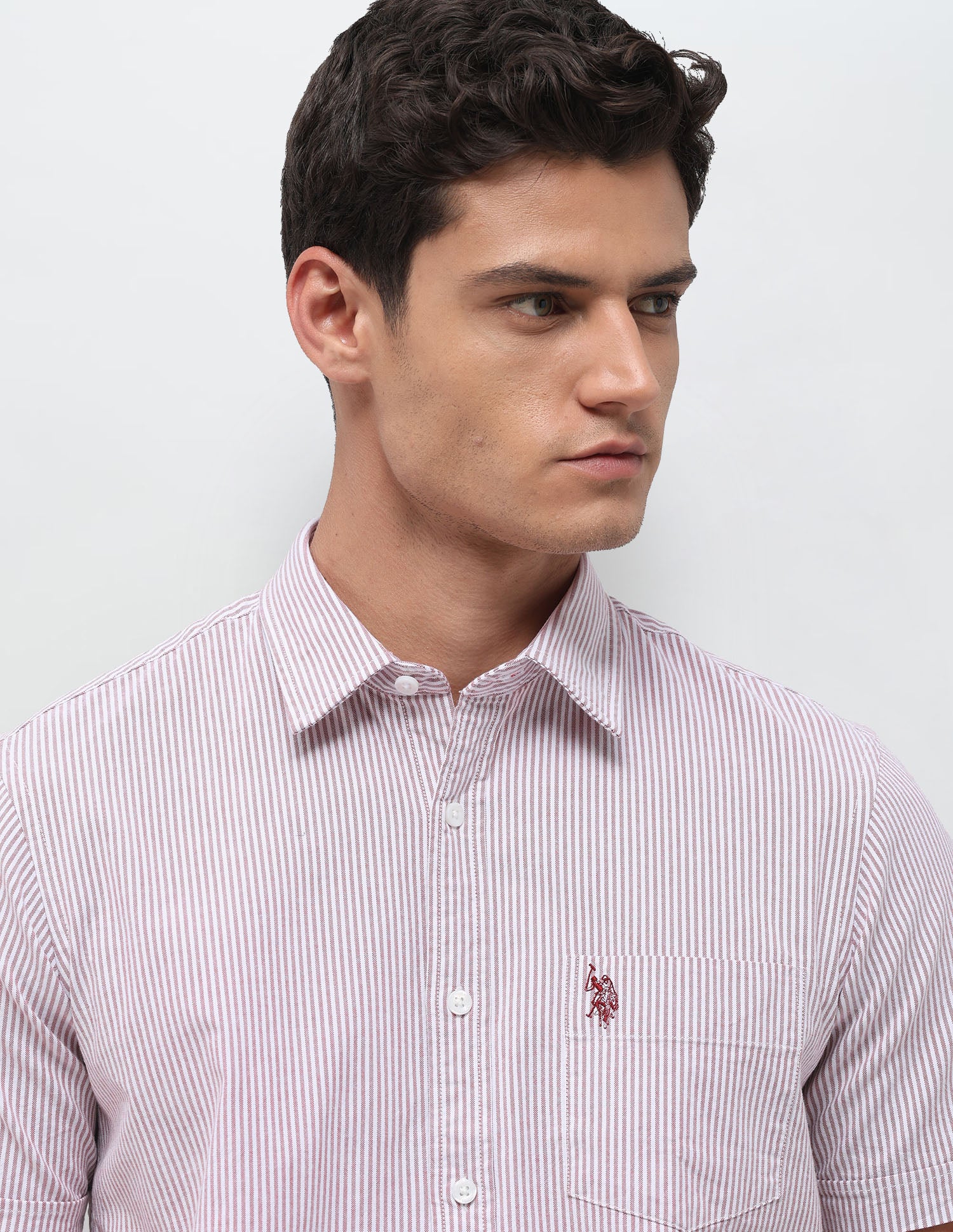 Vertical Striped Oxford Shirt - Image 7