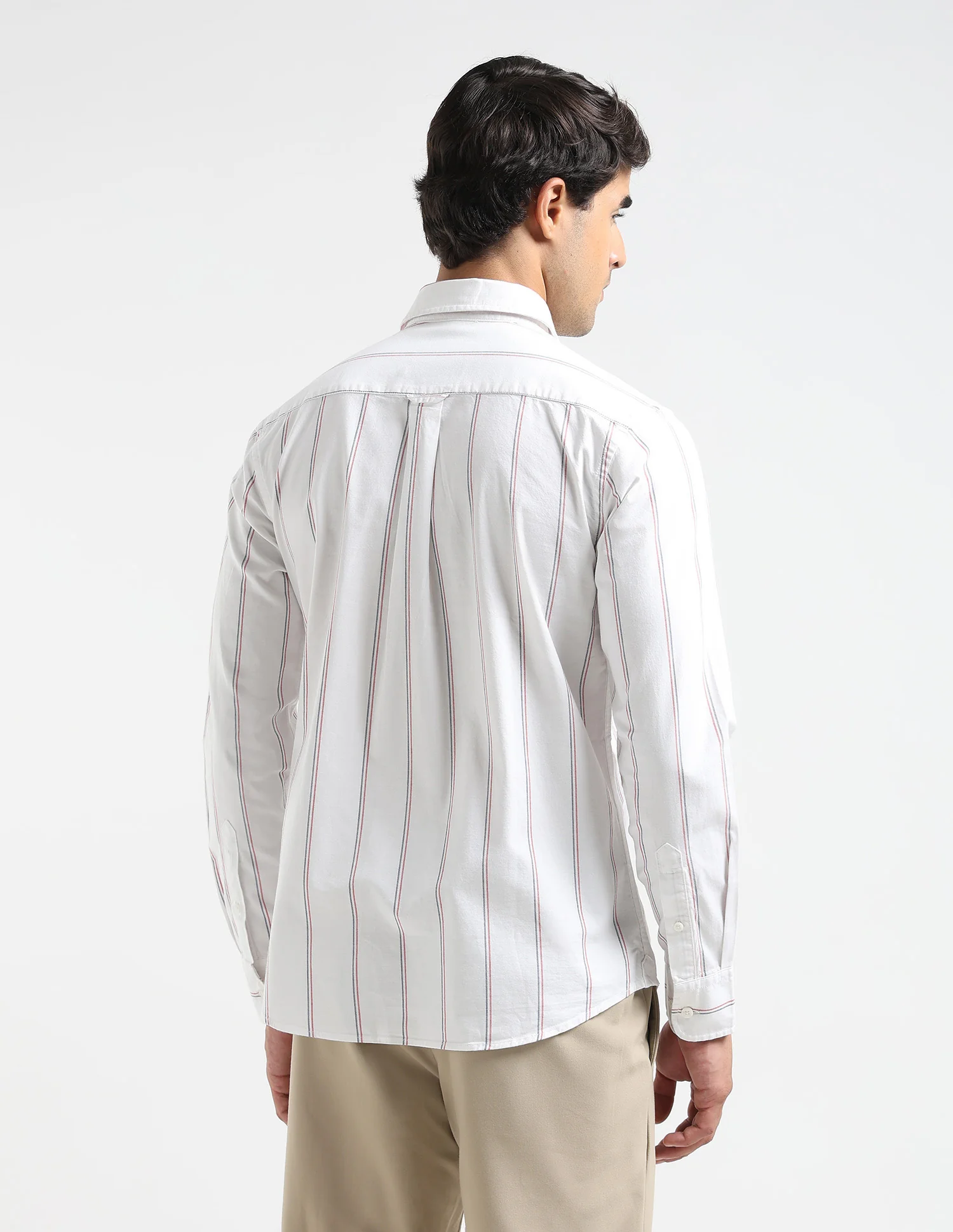 Vertical Striped Oxford Shirt - Image 5